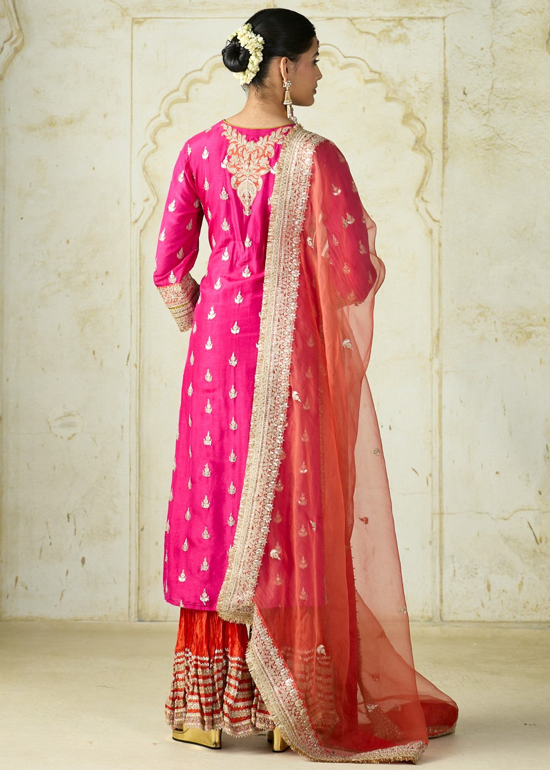 Rani Pink Fitoor Sharara Set