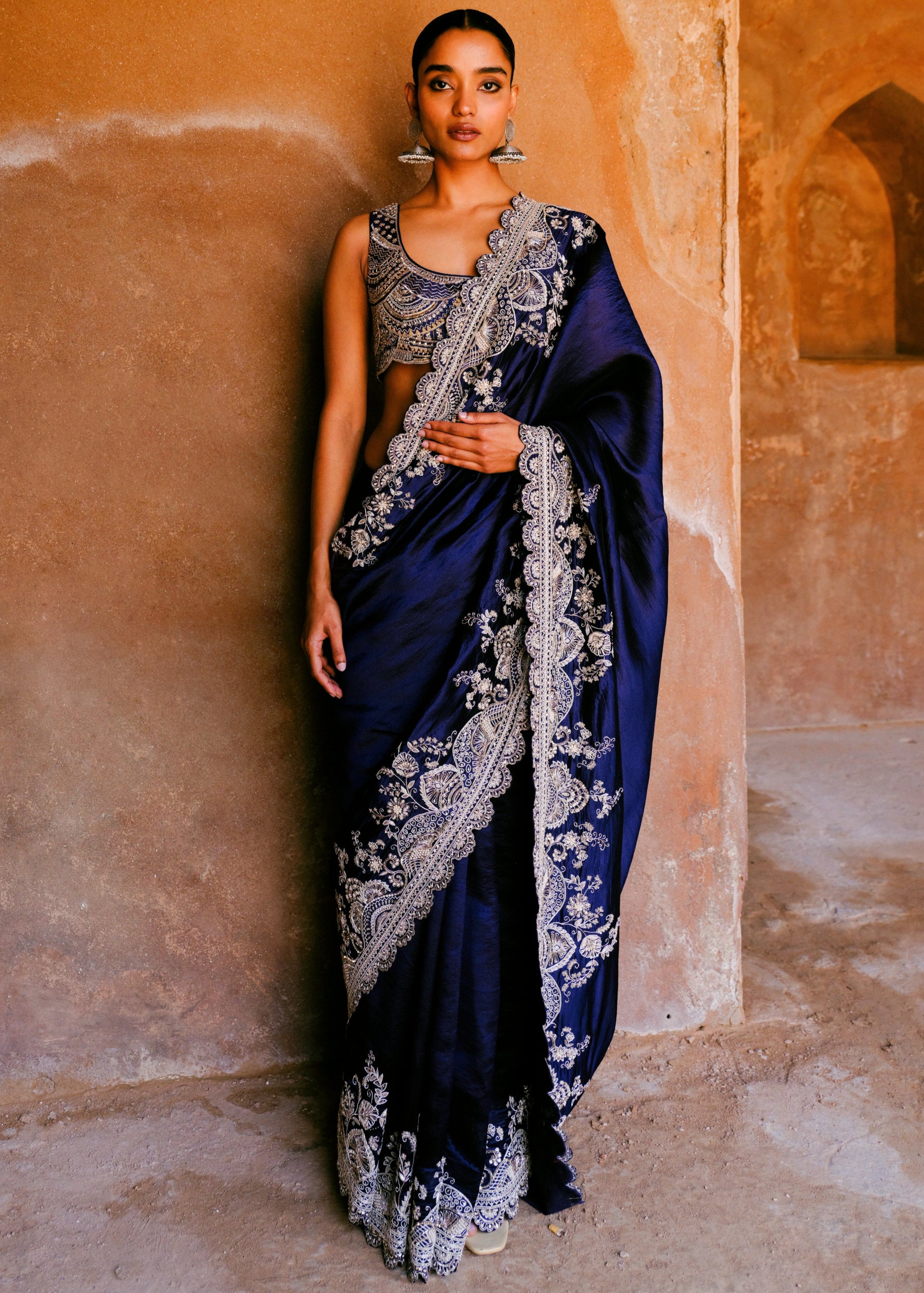 Purple Sari Set