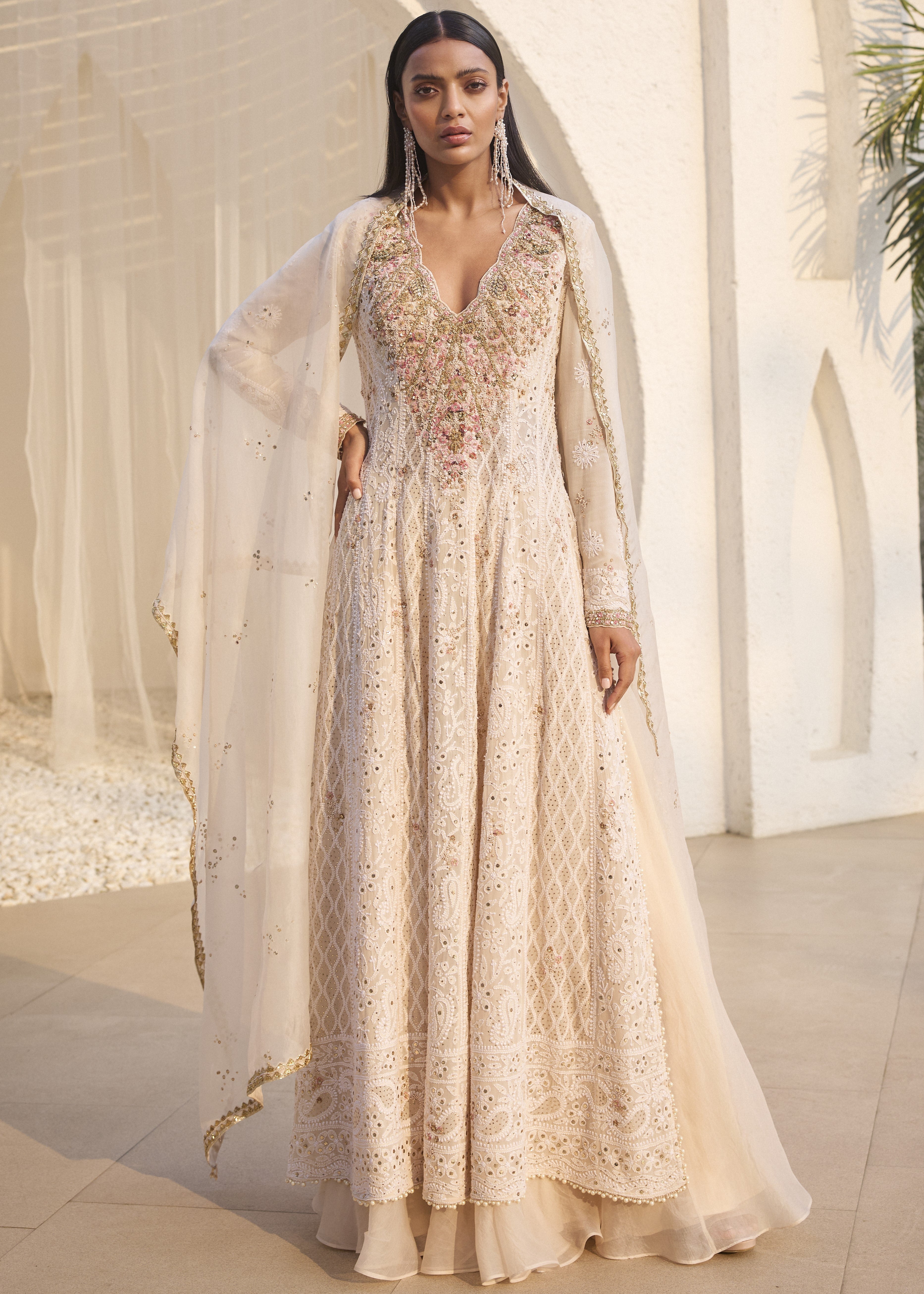 Allure Chikankari Kalidaar Set