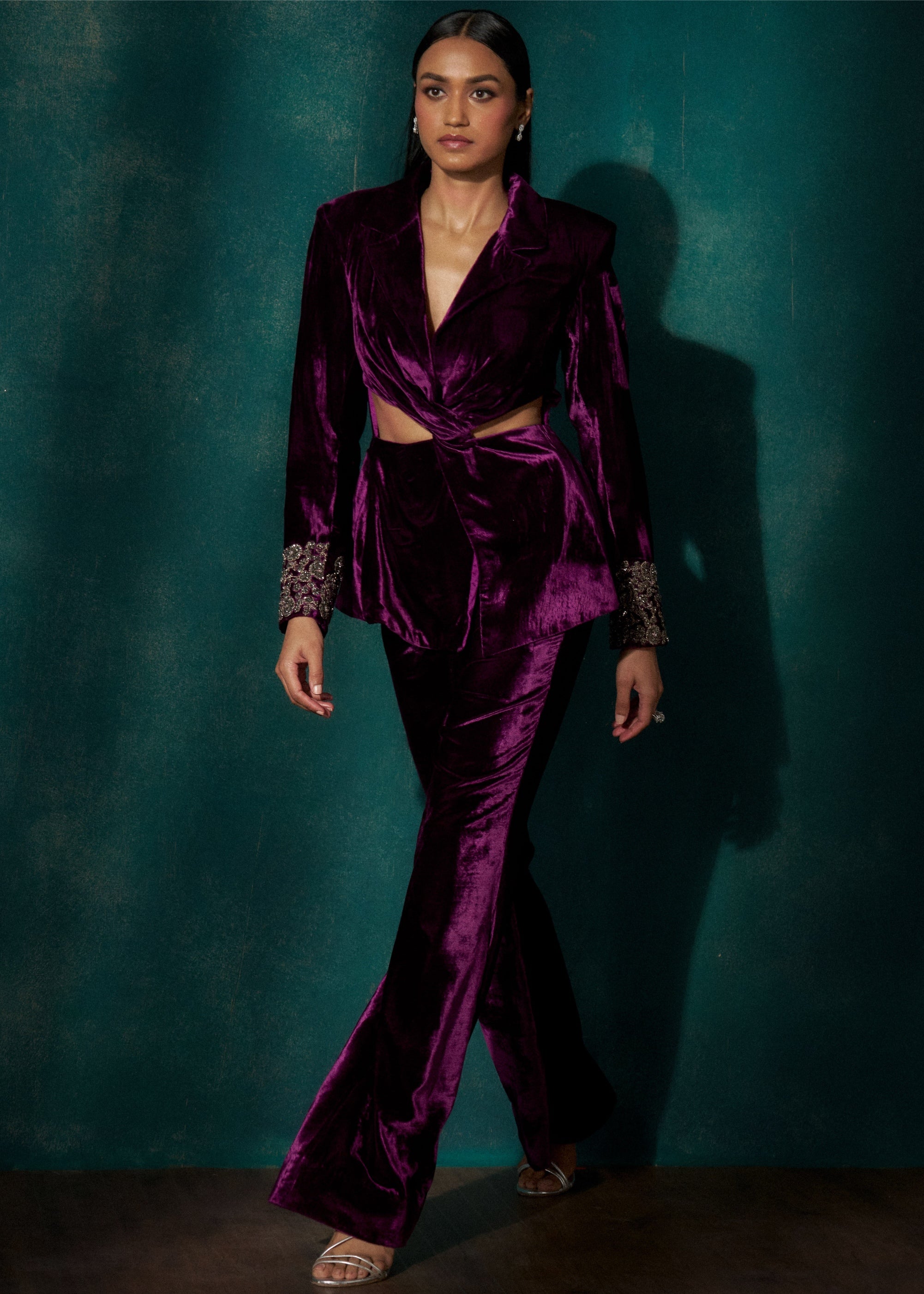 Mulberry Wood Pant style Suits Dola Jacquard main image 1