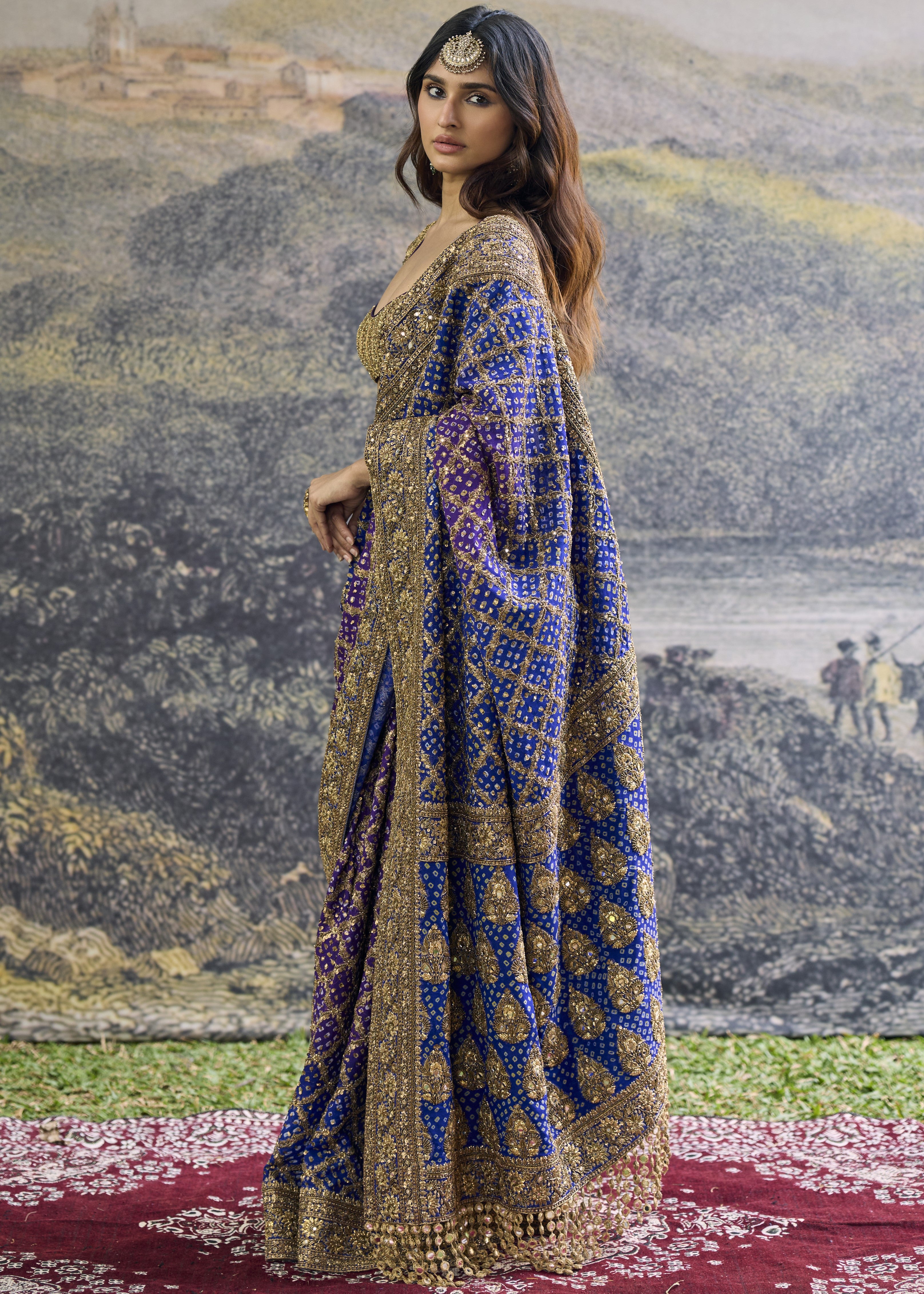 Advay Ombré Sari Set