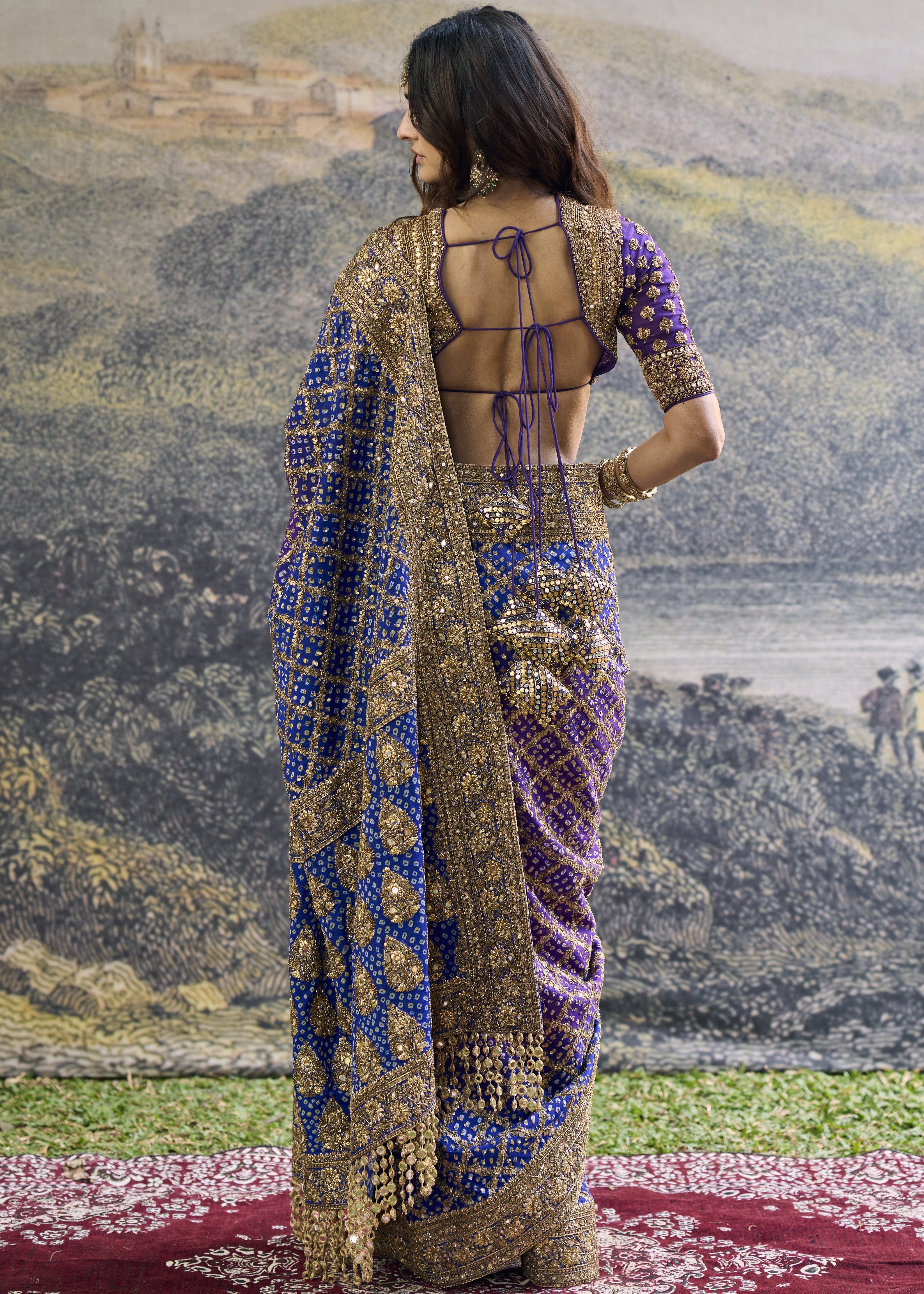 Advay Ombré Sari Set