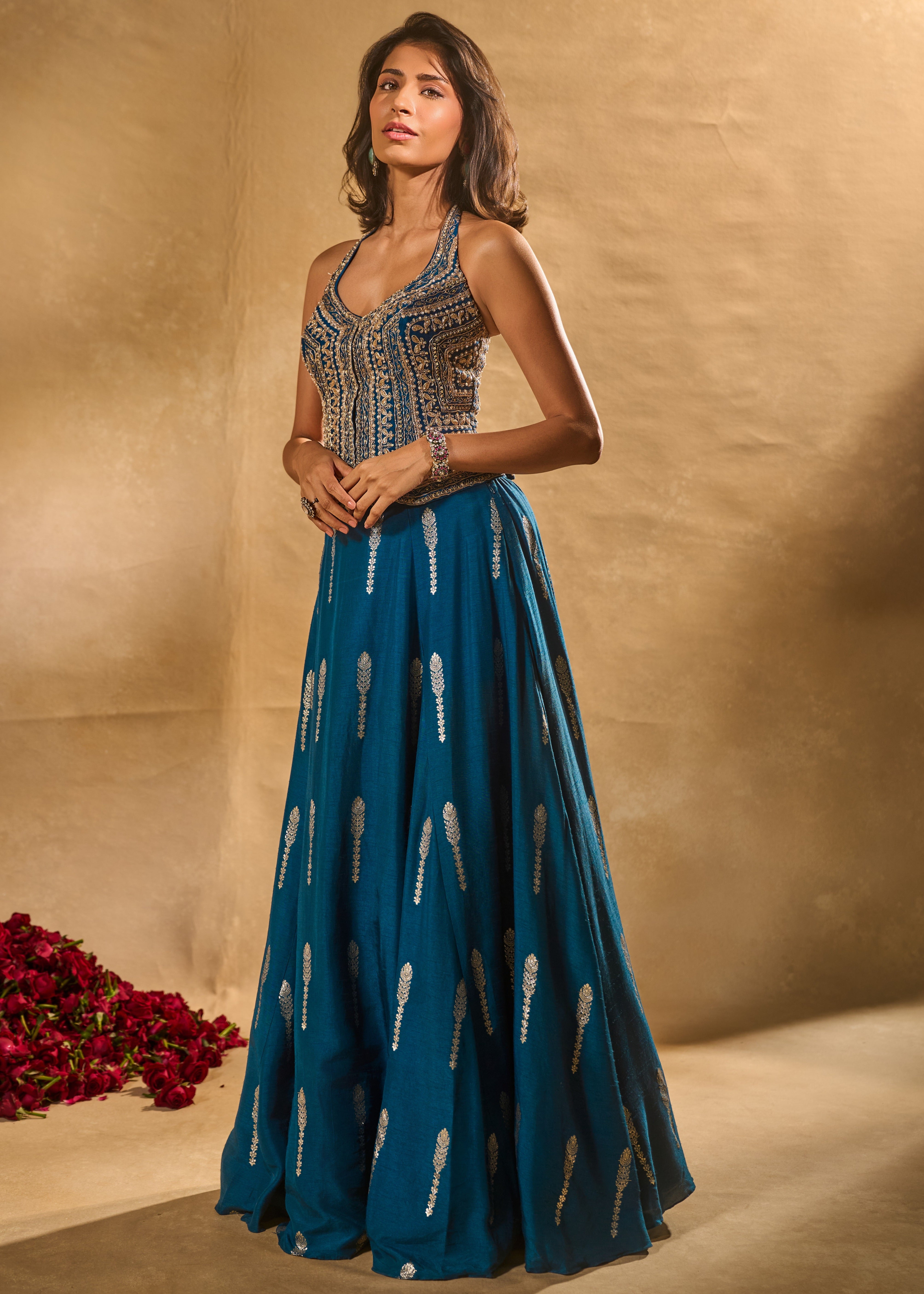 Amal Lehenga In Blue