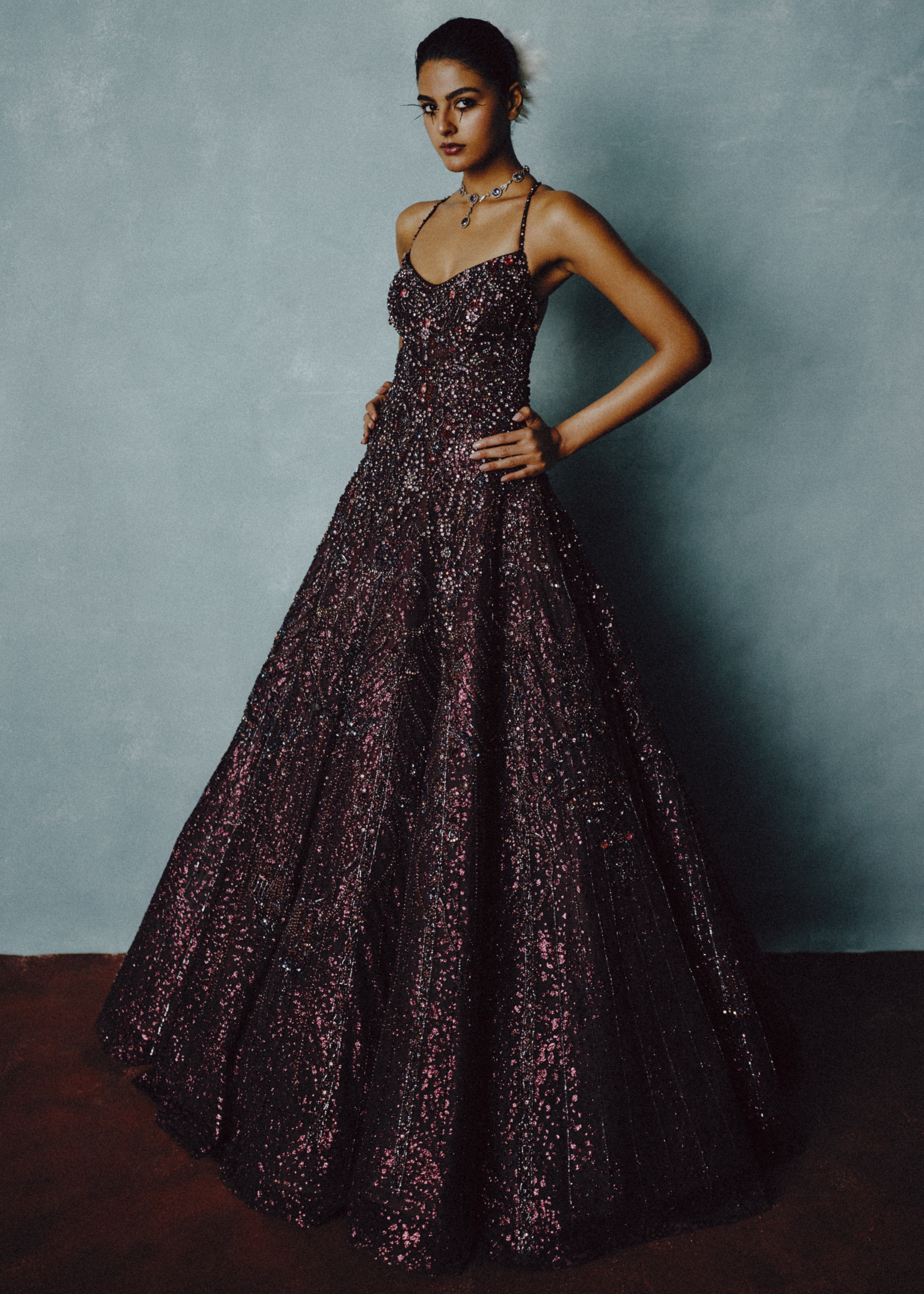 Celestial Plum Radiance Gown
