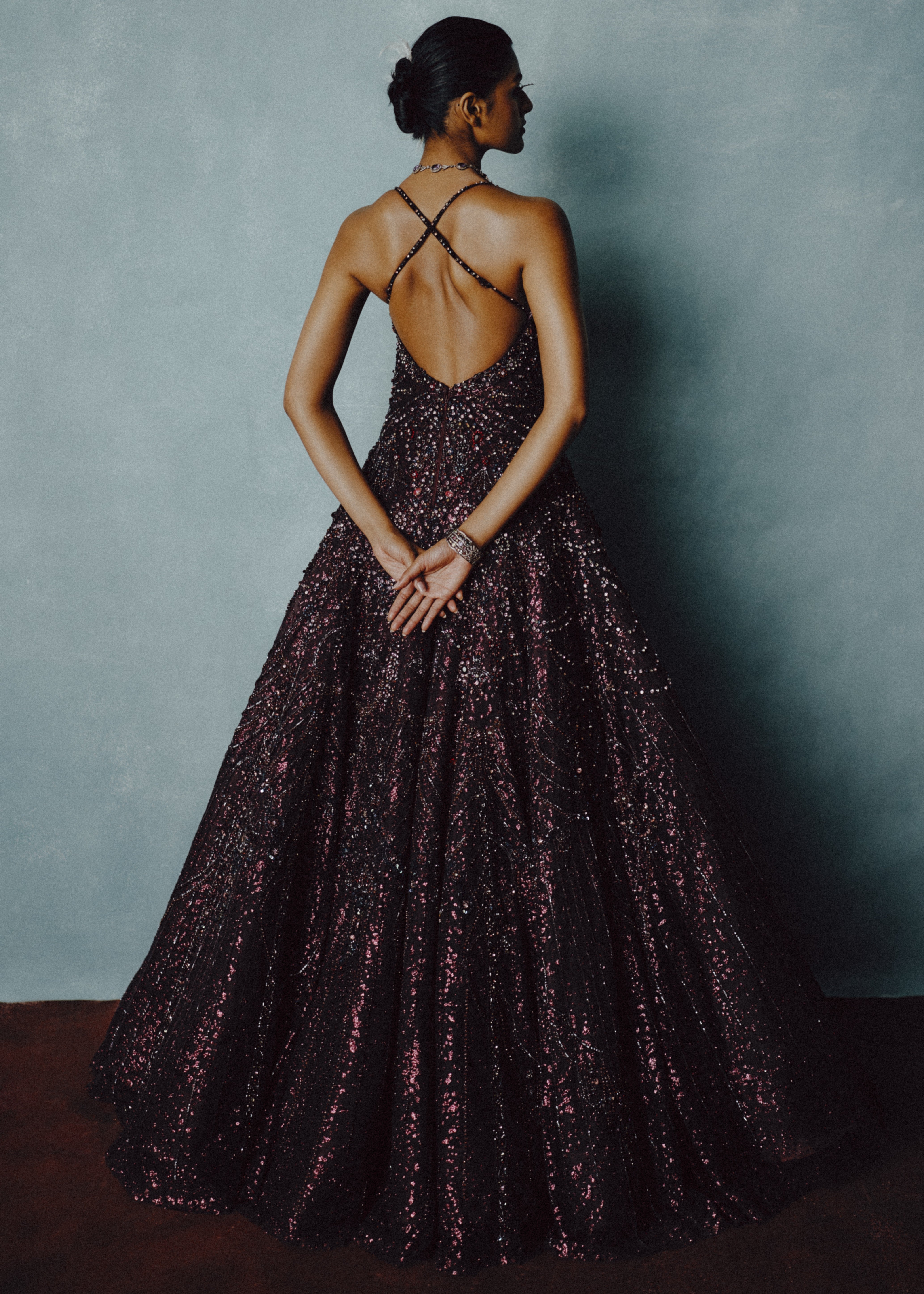 Celestial Plum Radiance Gown