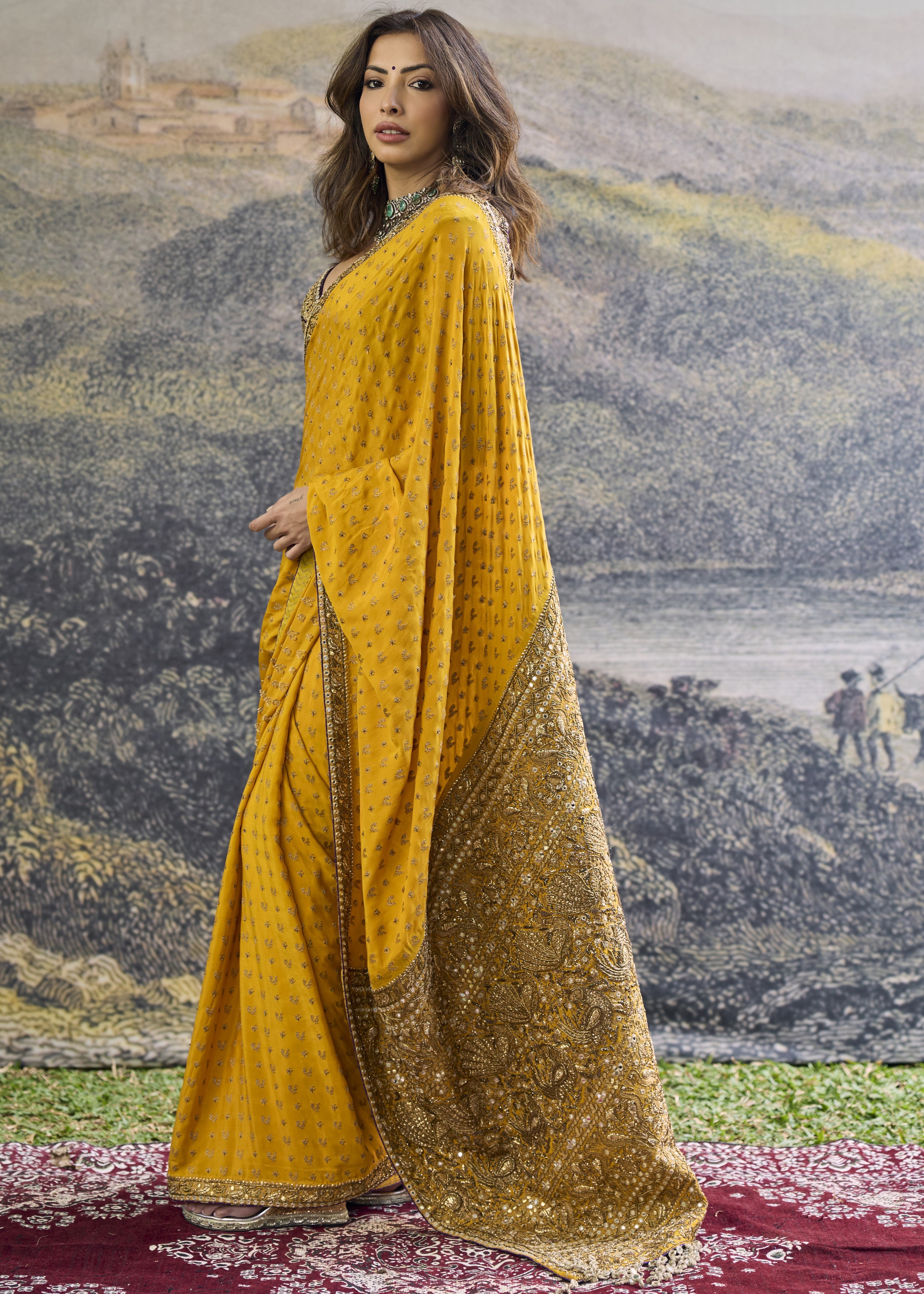 Pehr Crepe Sari Set