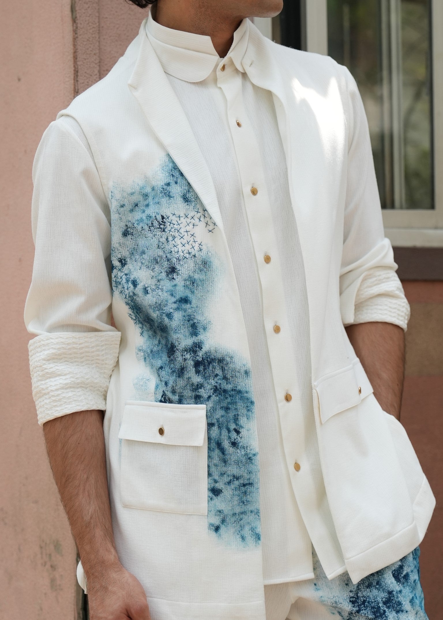 Blue Ink Shacket