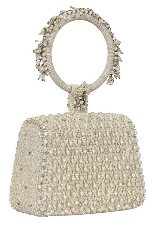 Joel Mini Trapezium Pristine Ivory with Bangle Handle