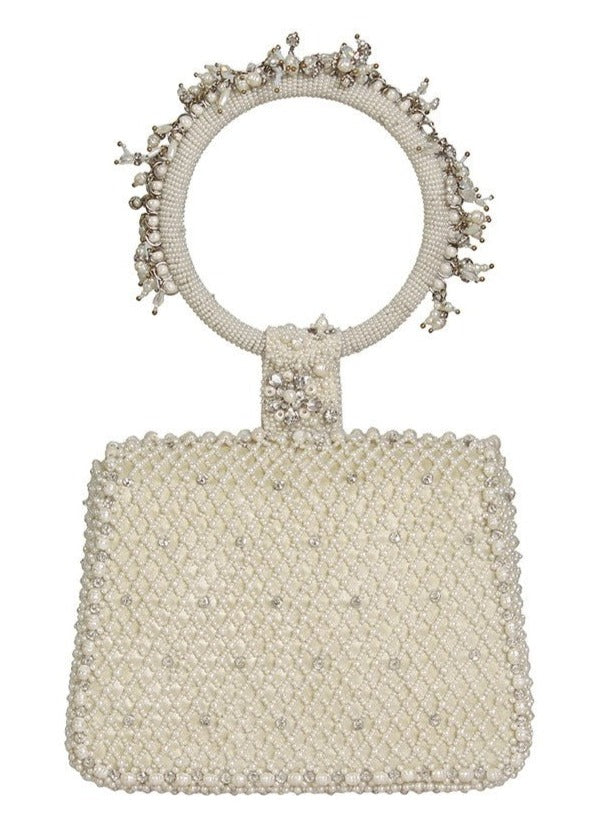 Joel Mini Trapezium Pristine Ivory with Bangle Handle