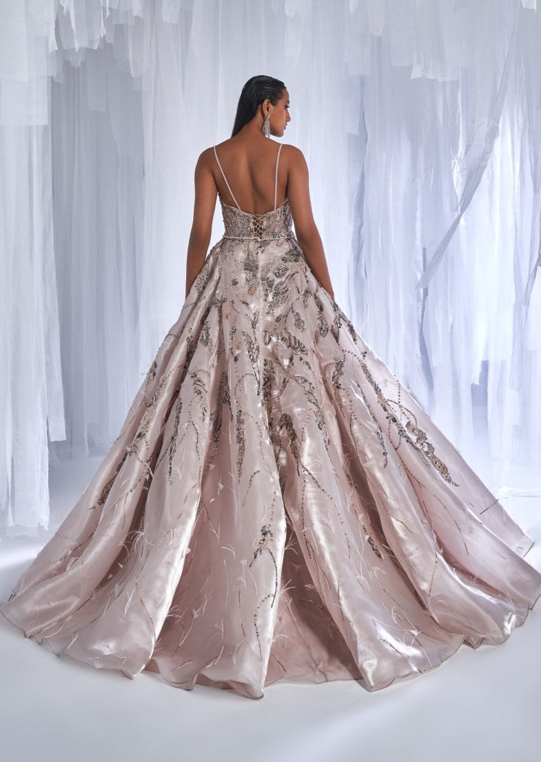 Hannah Silk Organza Gown