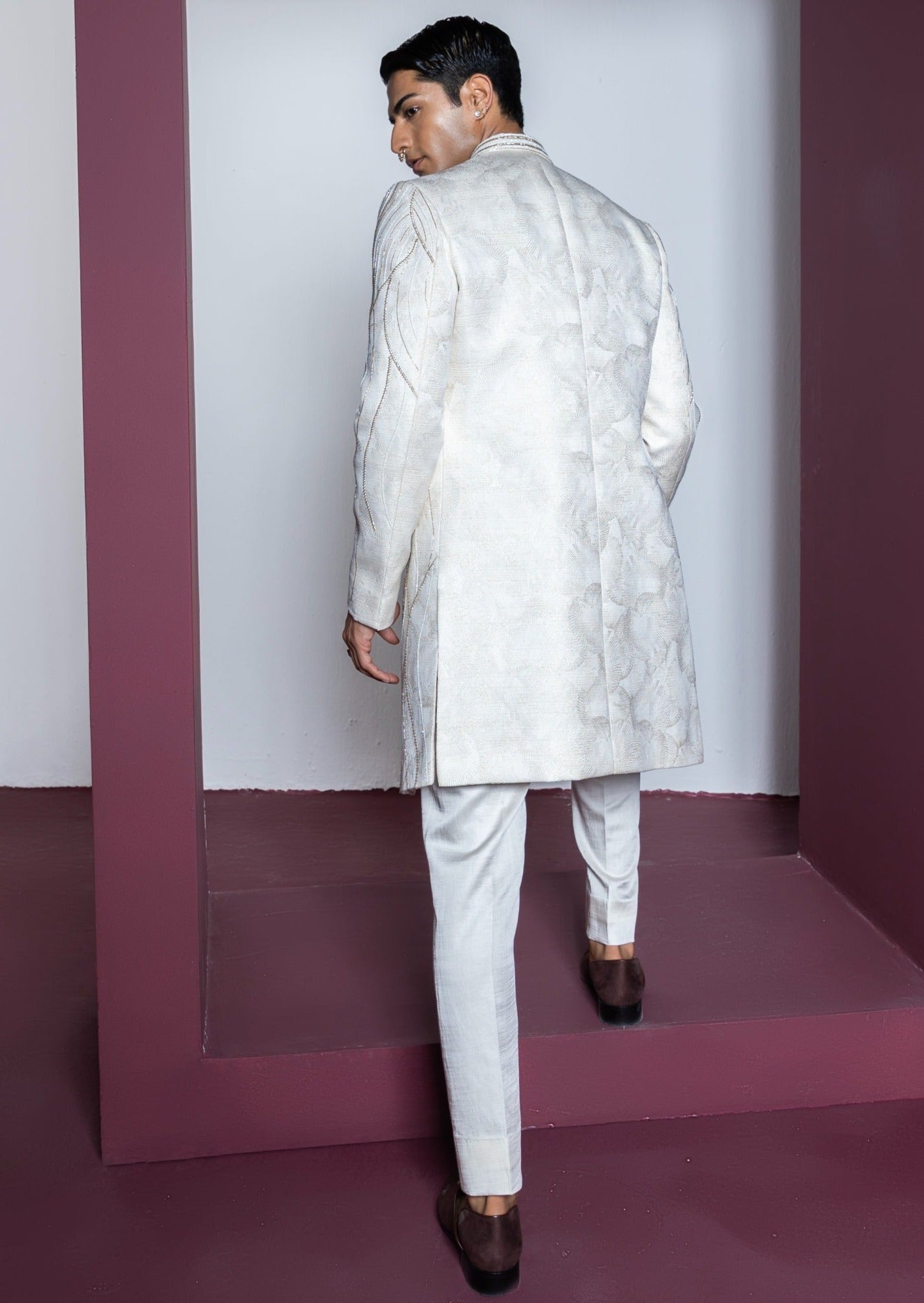 Khwaab Open Sherwani Set