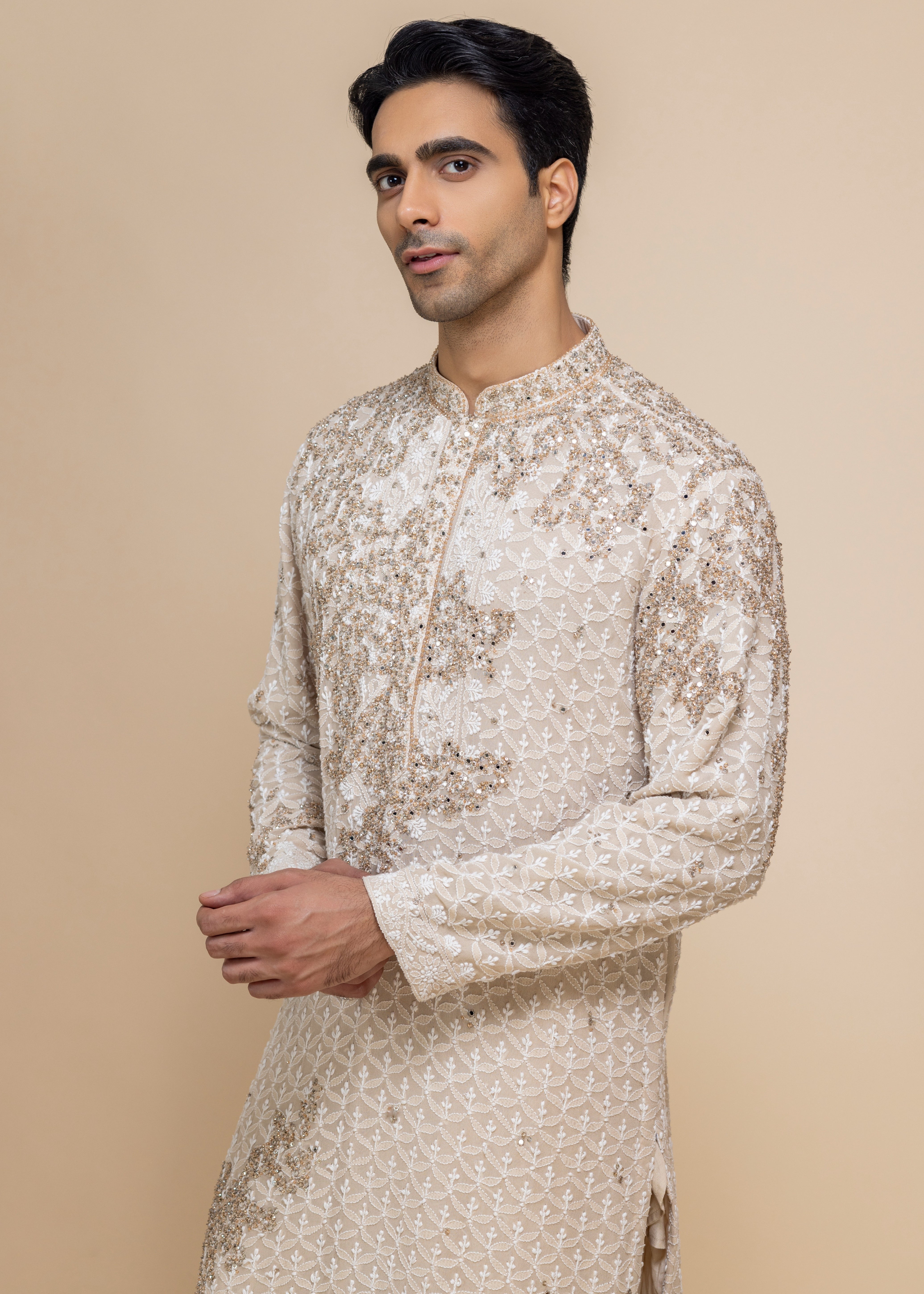 Ivory Éclat Kurta & Salwar Set