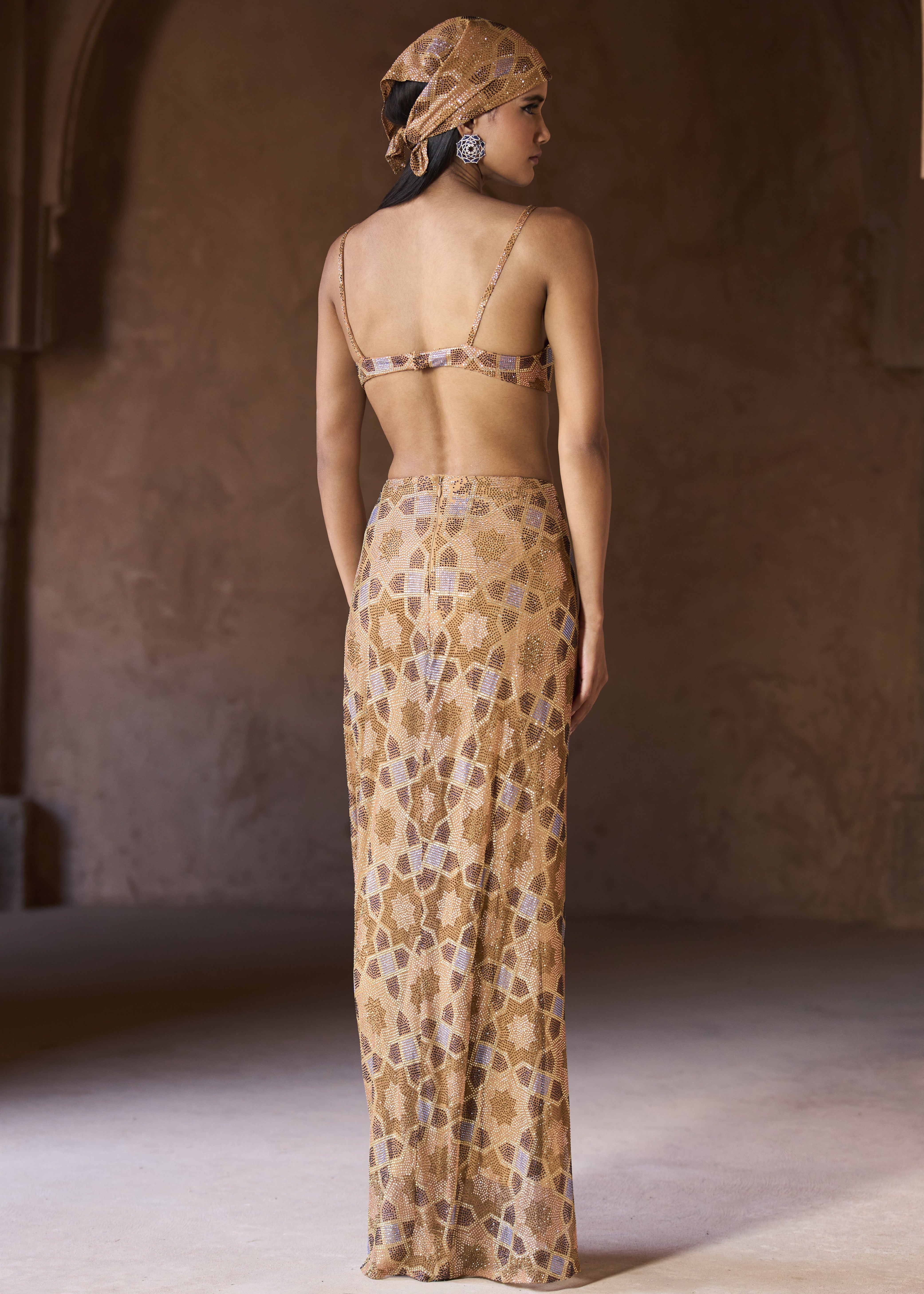Safa Cape And Skirt Set