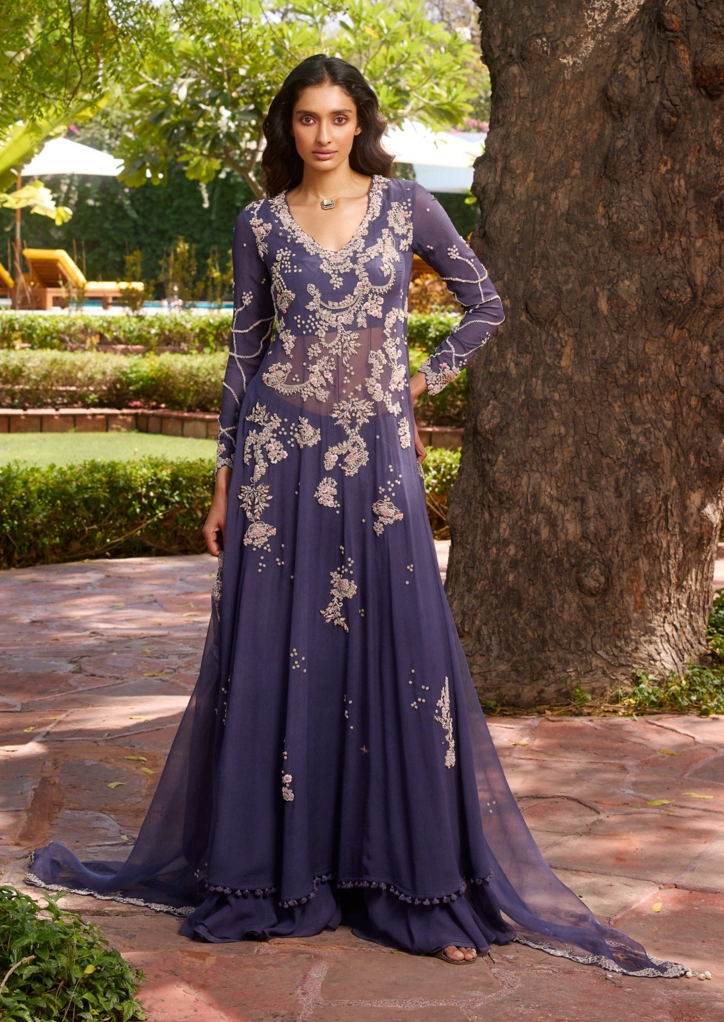 Isla Chiffon Kalidaar Set
