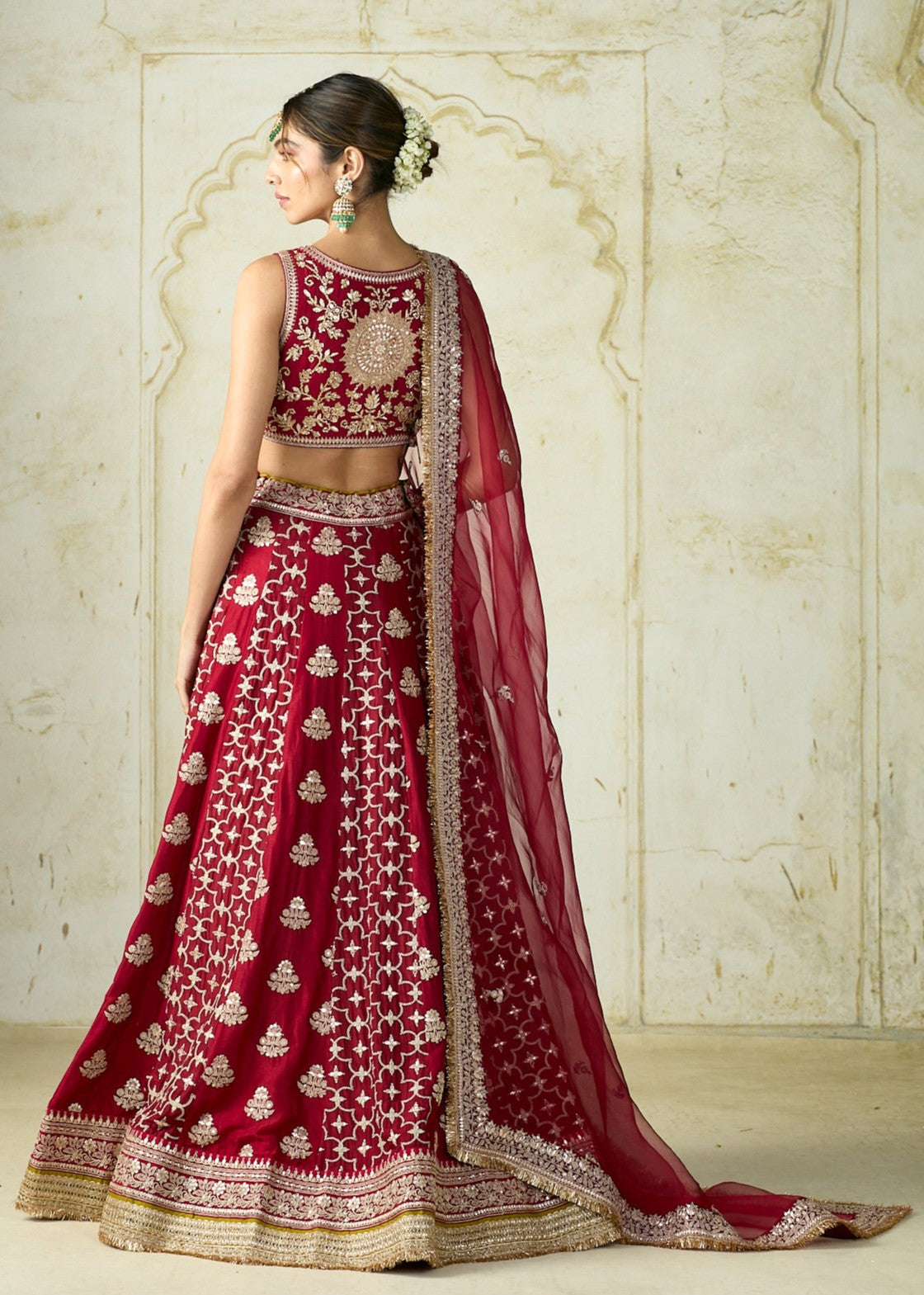 Red Ayat Lehenga Set