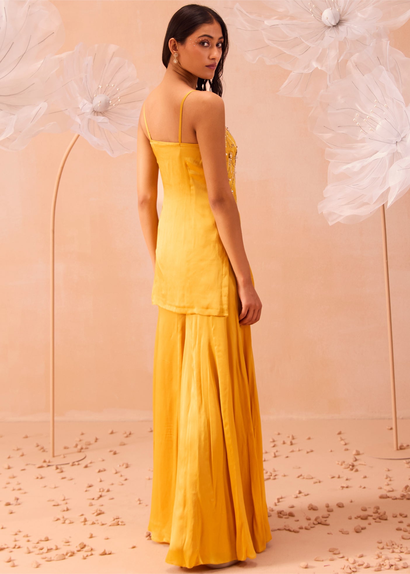 Jaune Sharara Set