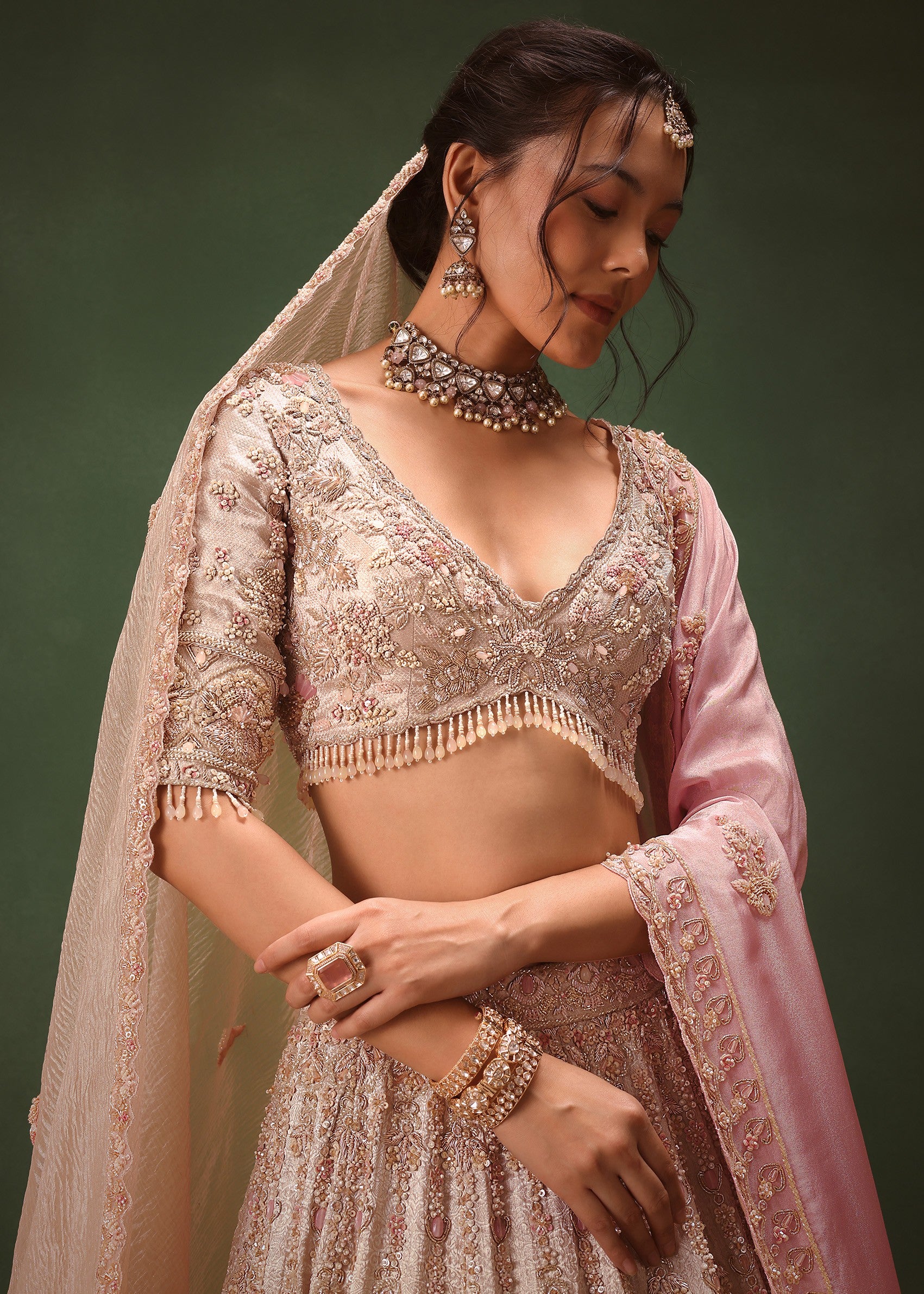 With Two Dupattas