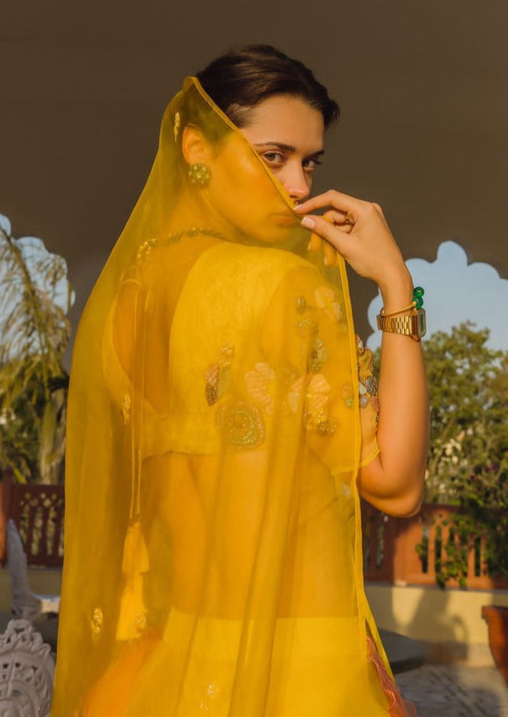 Poppies In Sunshine Lehenga