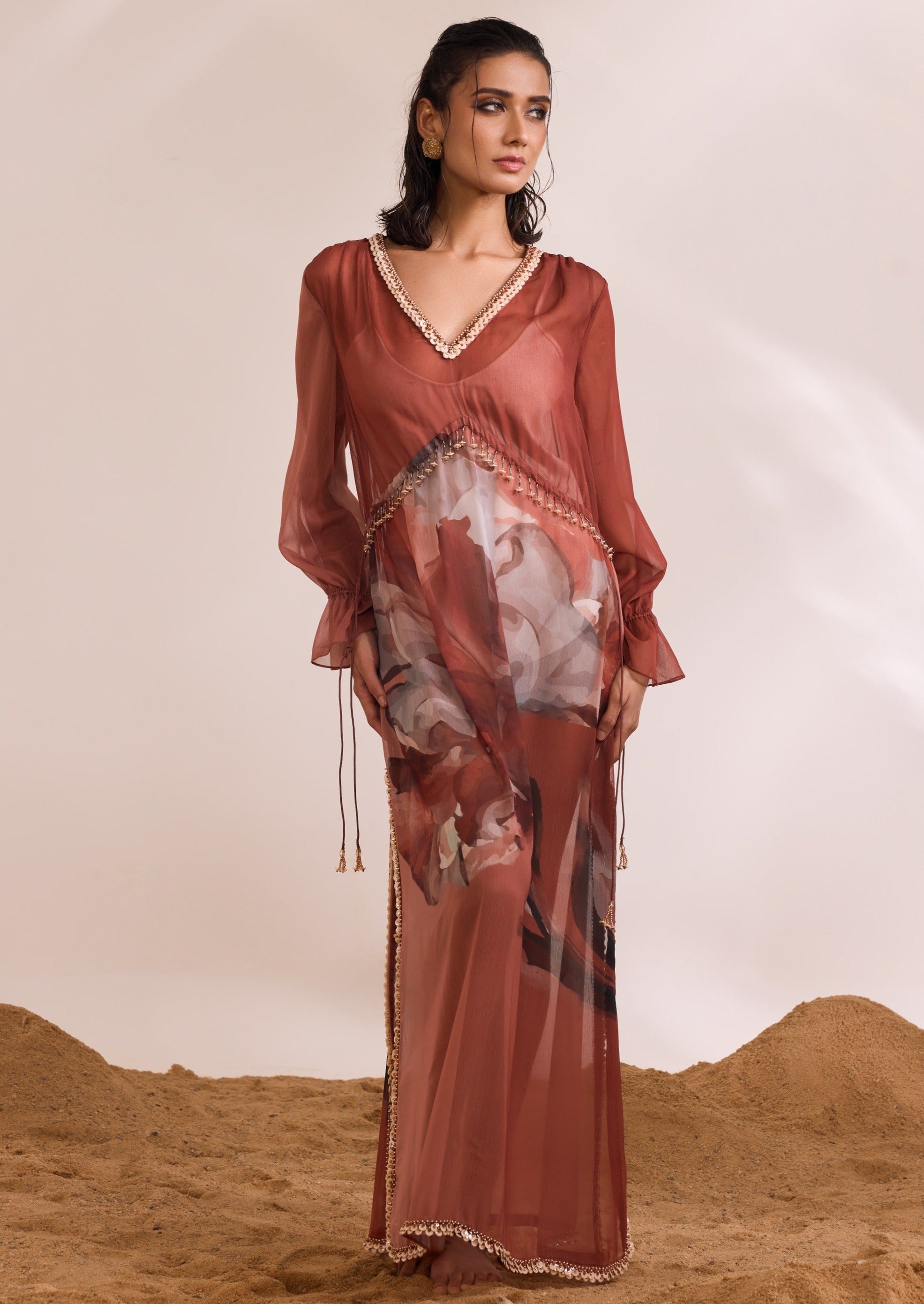 Rust Aurelia Kaftan