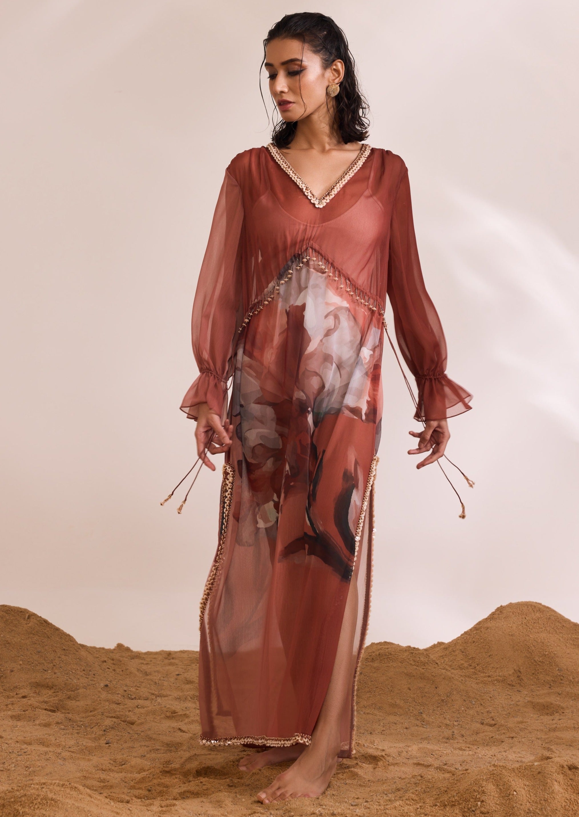 Rust Aurelia Kaftan