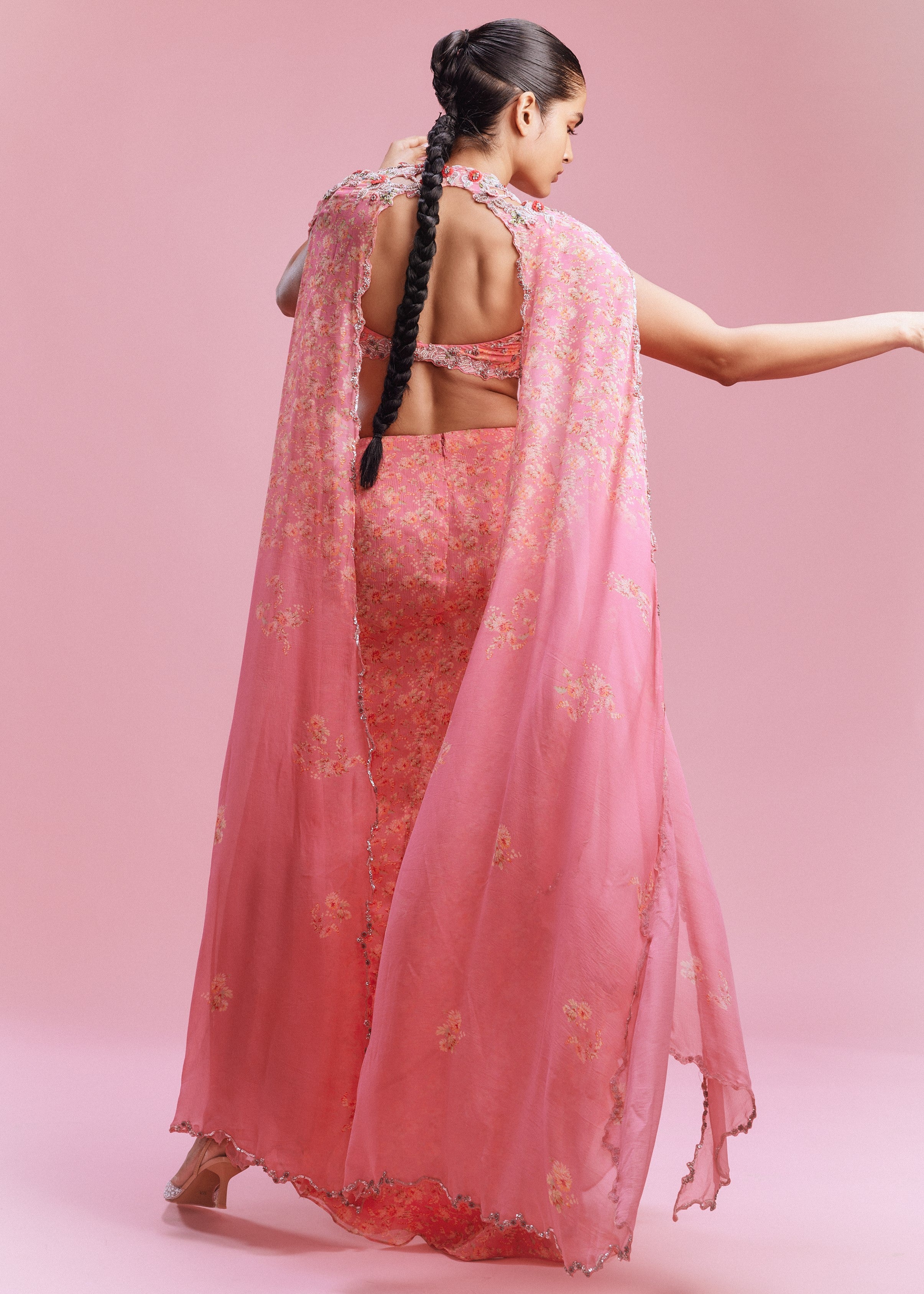 Clara Chiffon Bustier Skirt Set