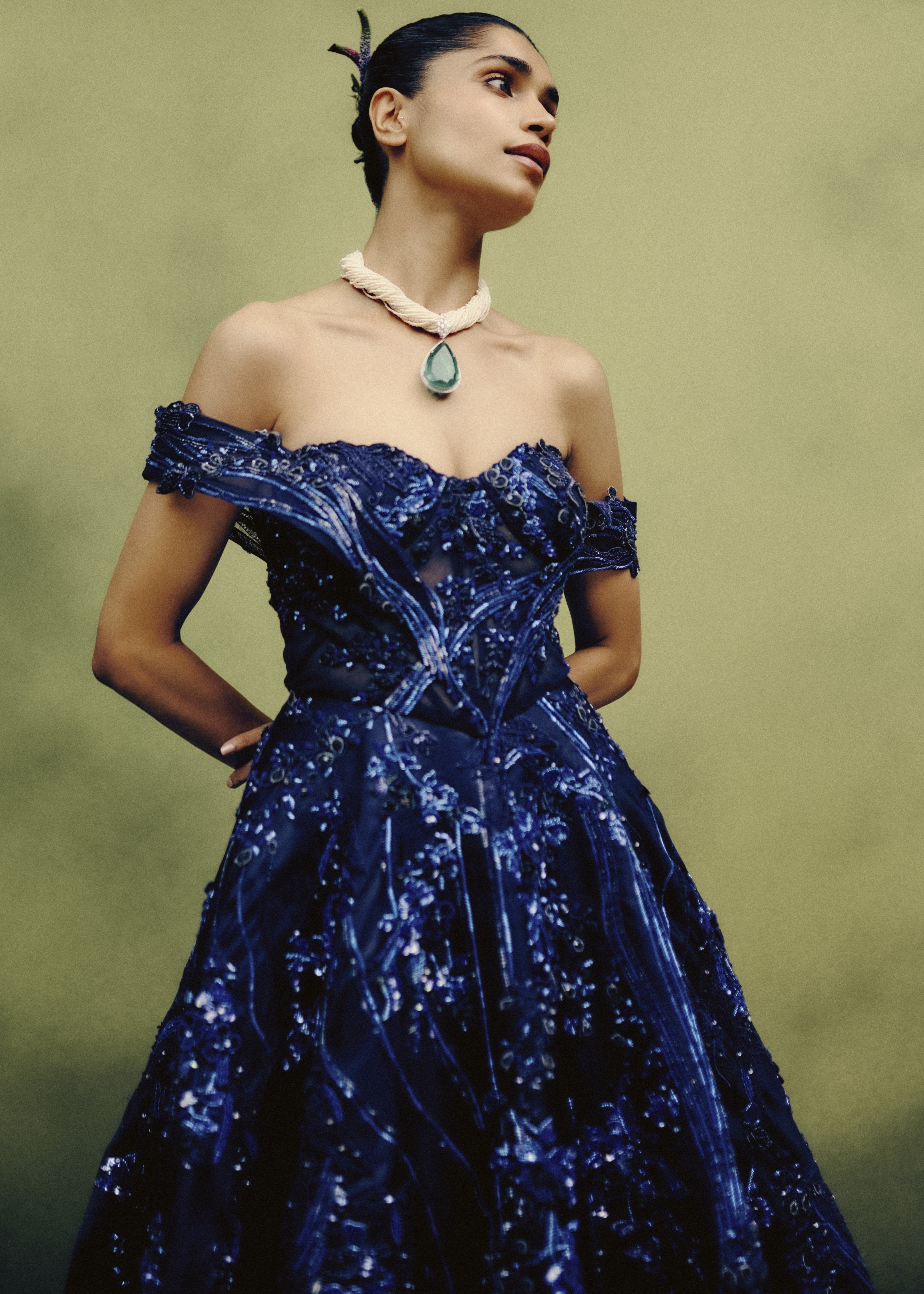 Stellar Noir Ball Gown