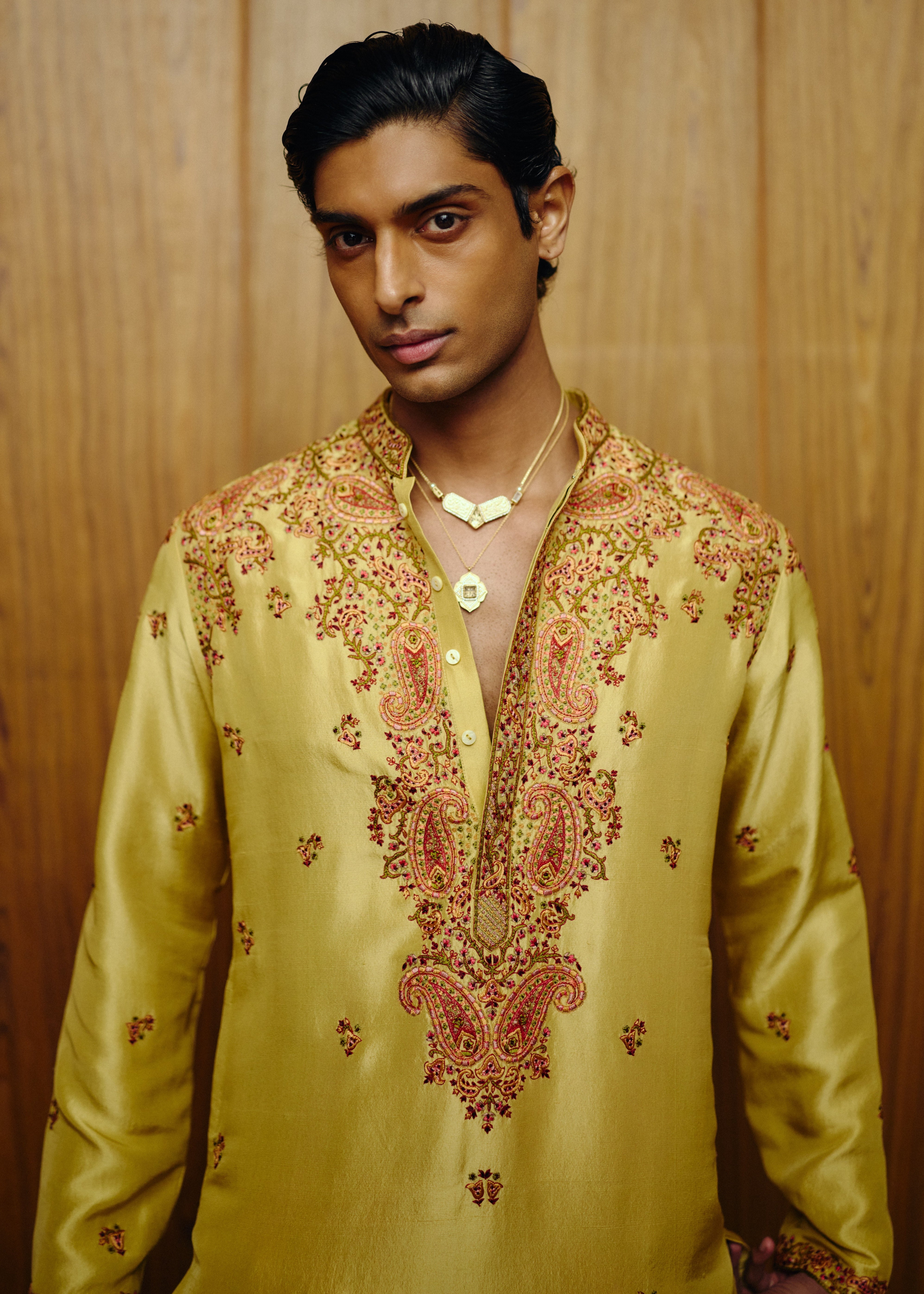 Sunlit Kashidakari Kurta Set