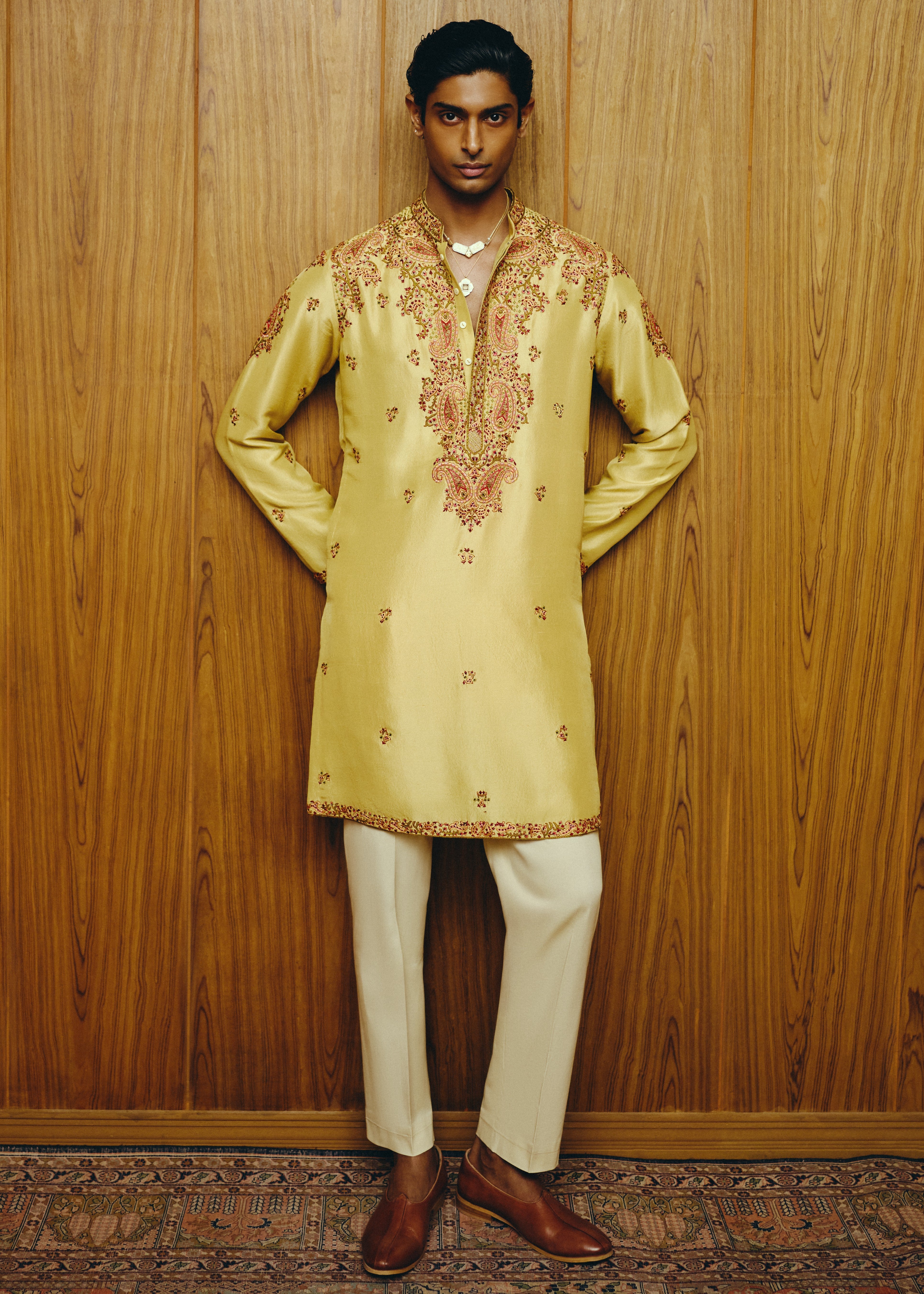 Sunlit Kashidakari Kurta Set