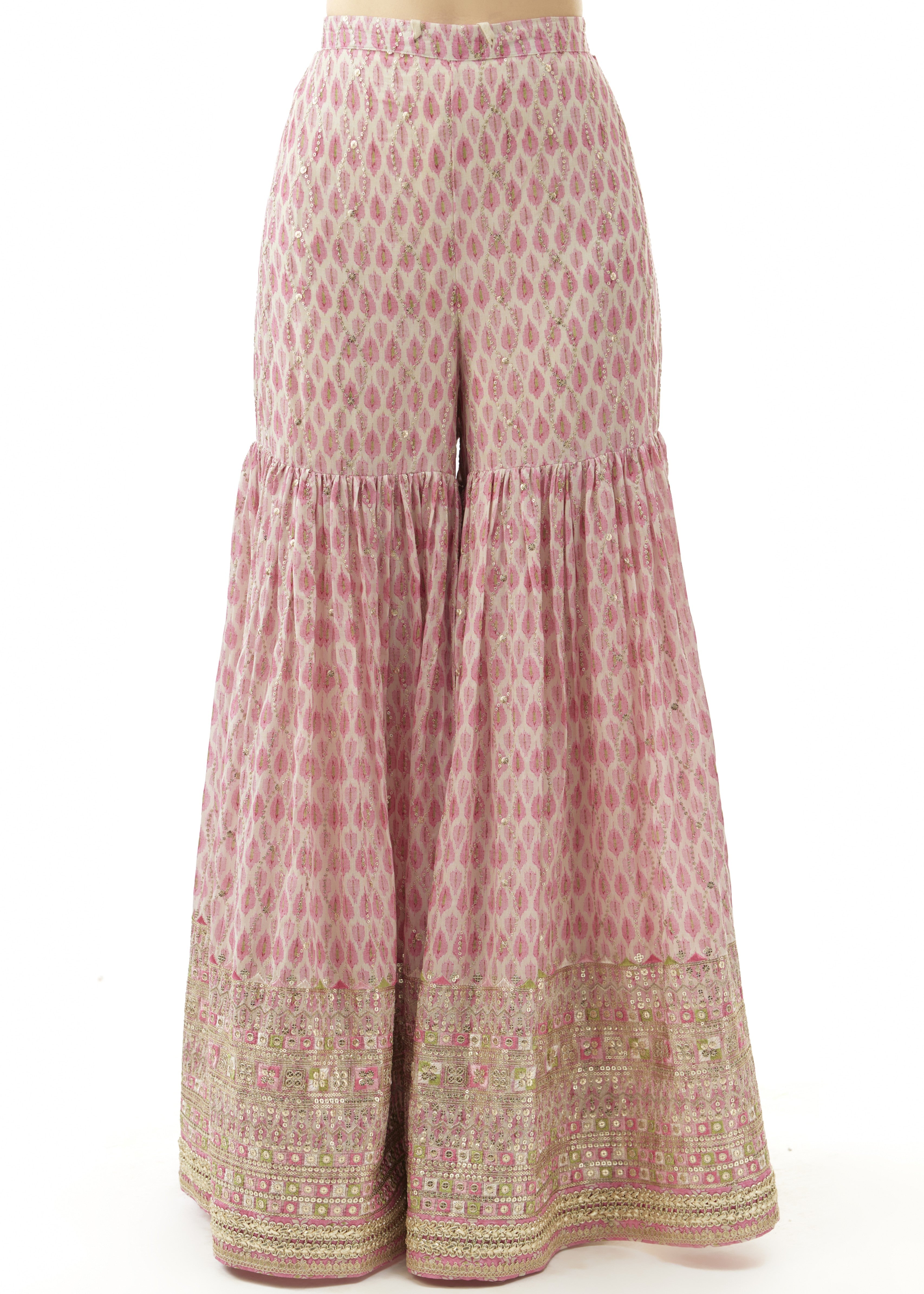 Pink Janhavi Peplum Set
