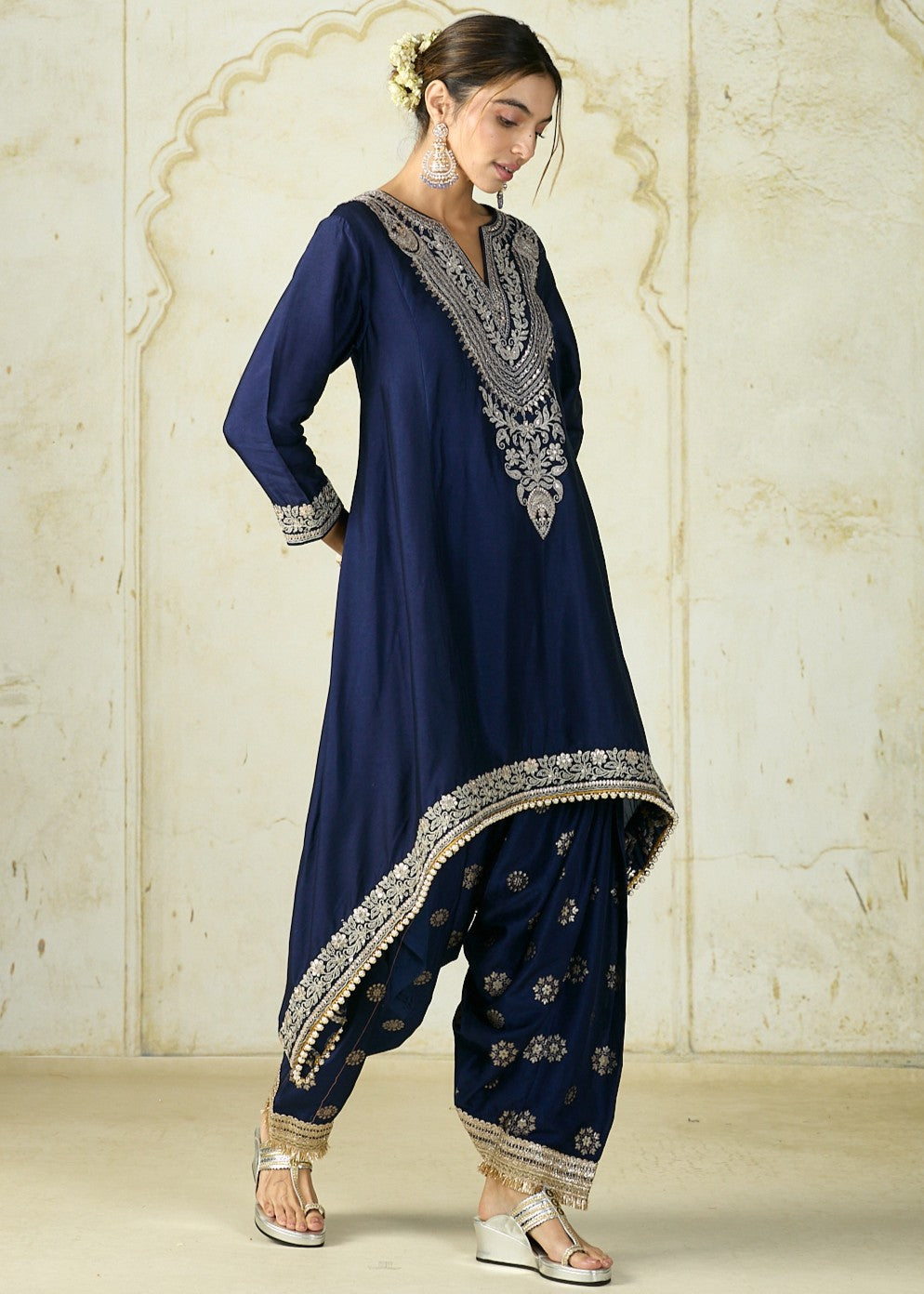 Navy Nadia Farshi Set