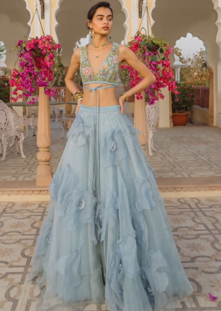 A Sky Full Of Flowers Lehenga
