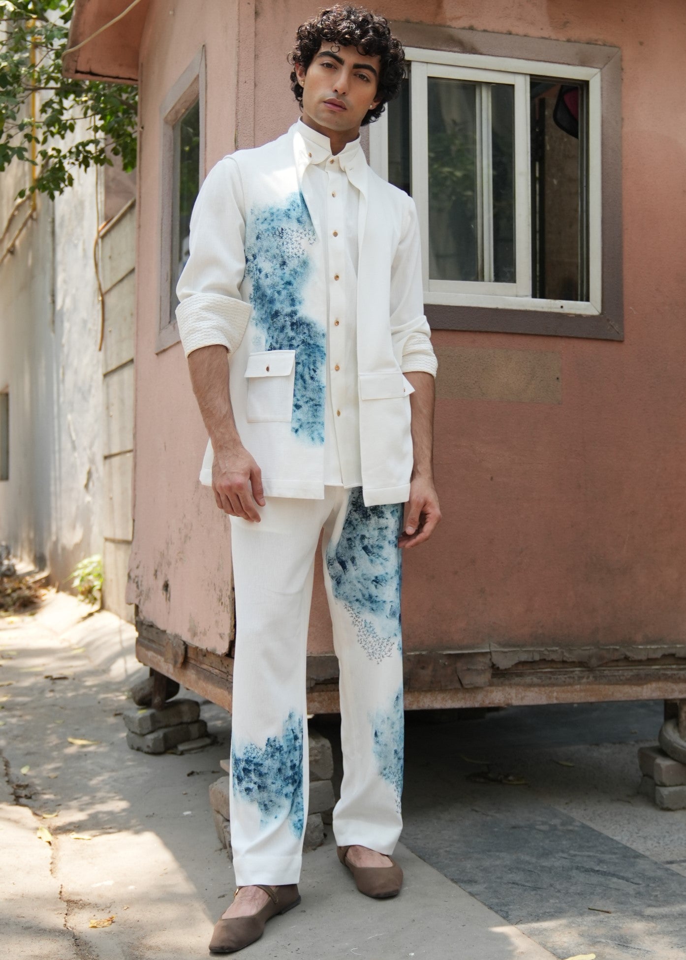 Blue Ink Shacket Set