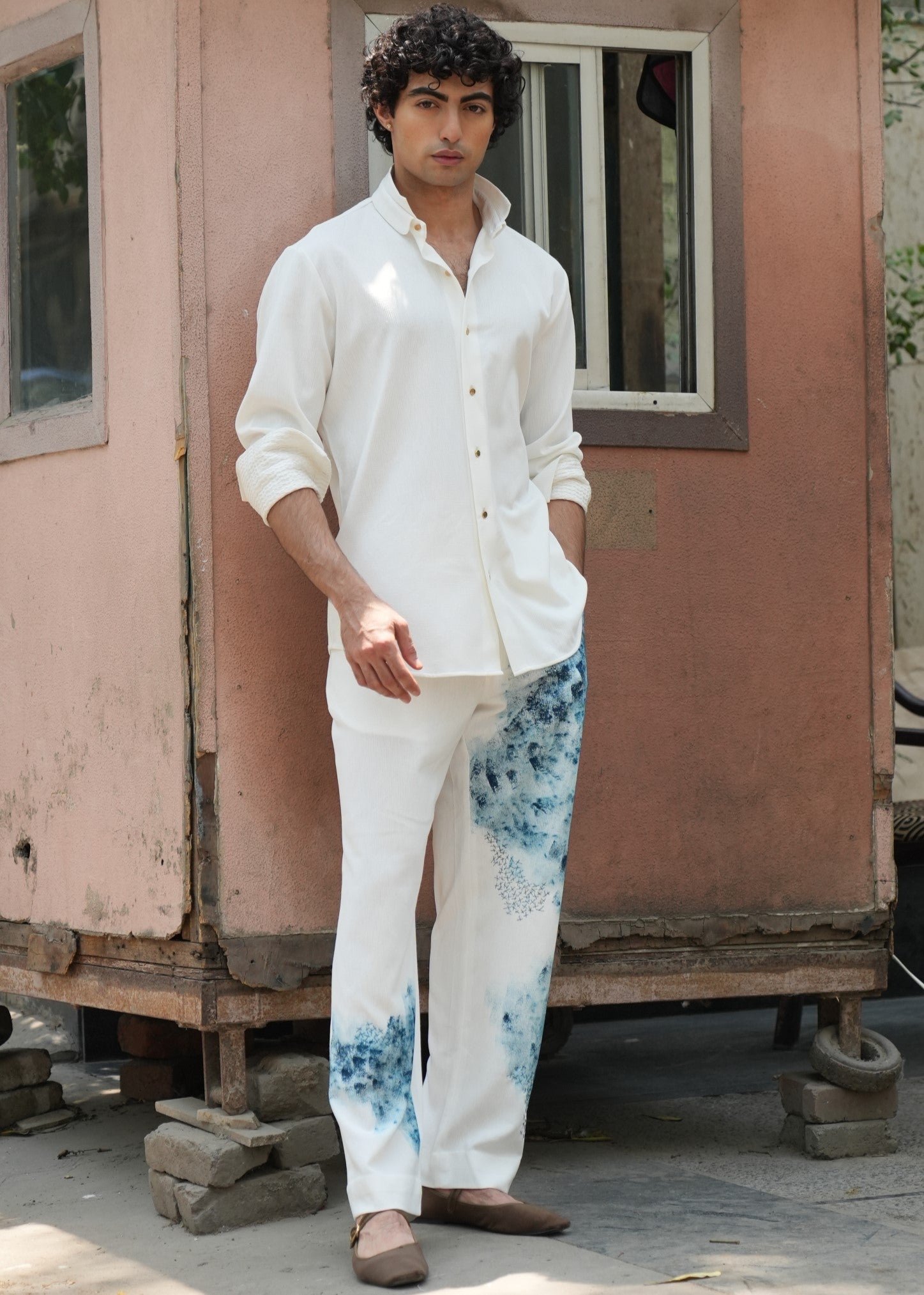 Blue Ink Shacket Set