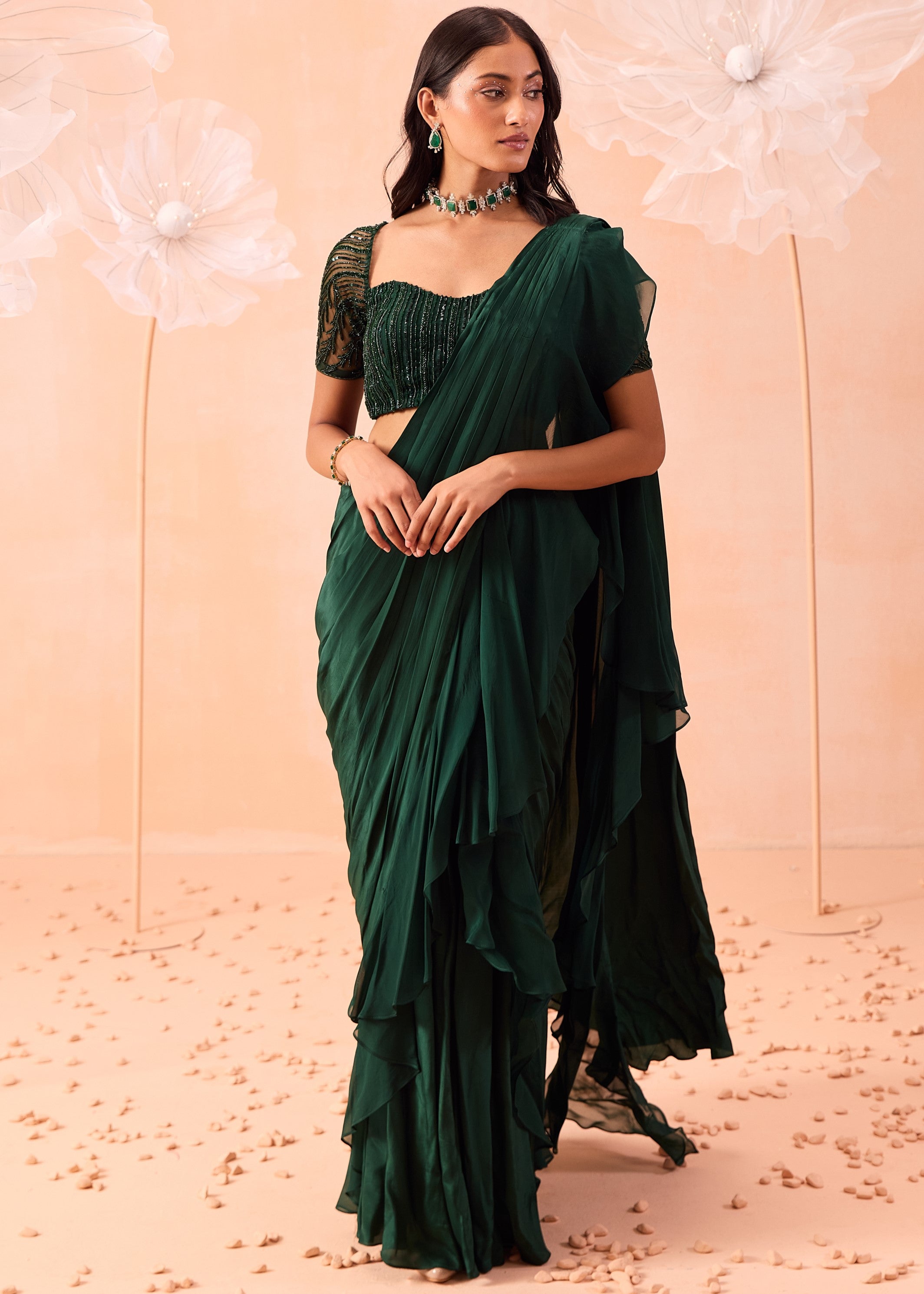 Emerald Sari Set