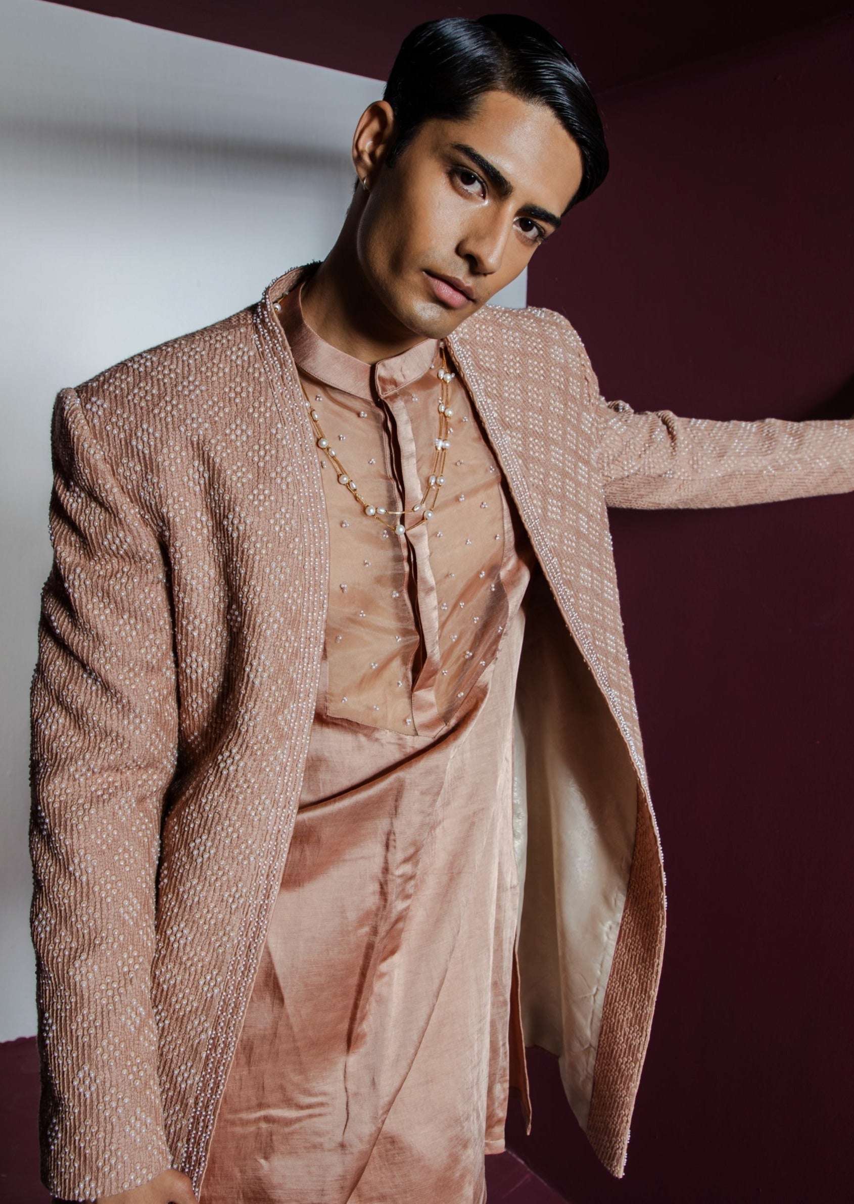 Opulent Open Sherwani Set