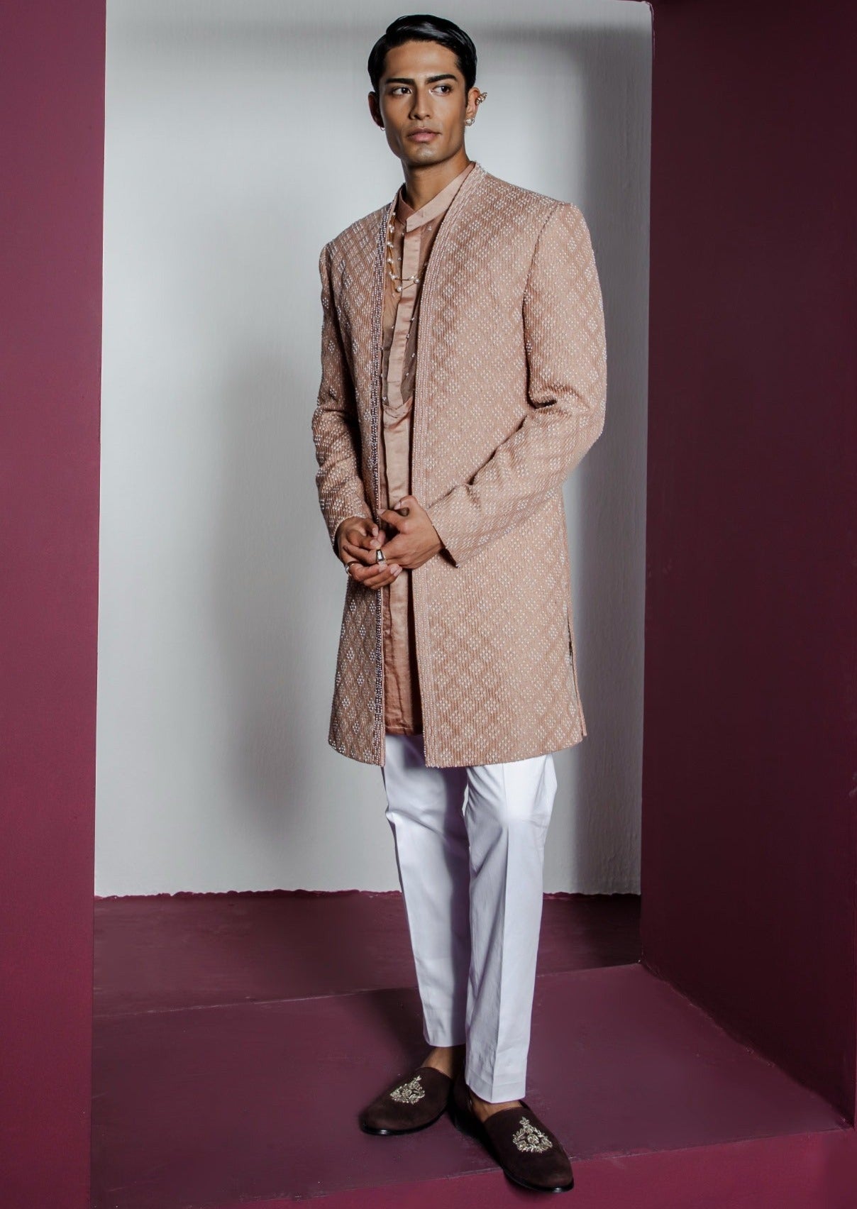 Opulent Open Sherwani Set