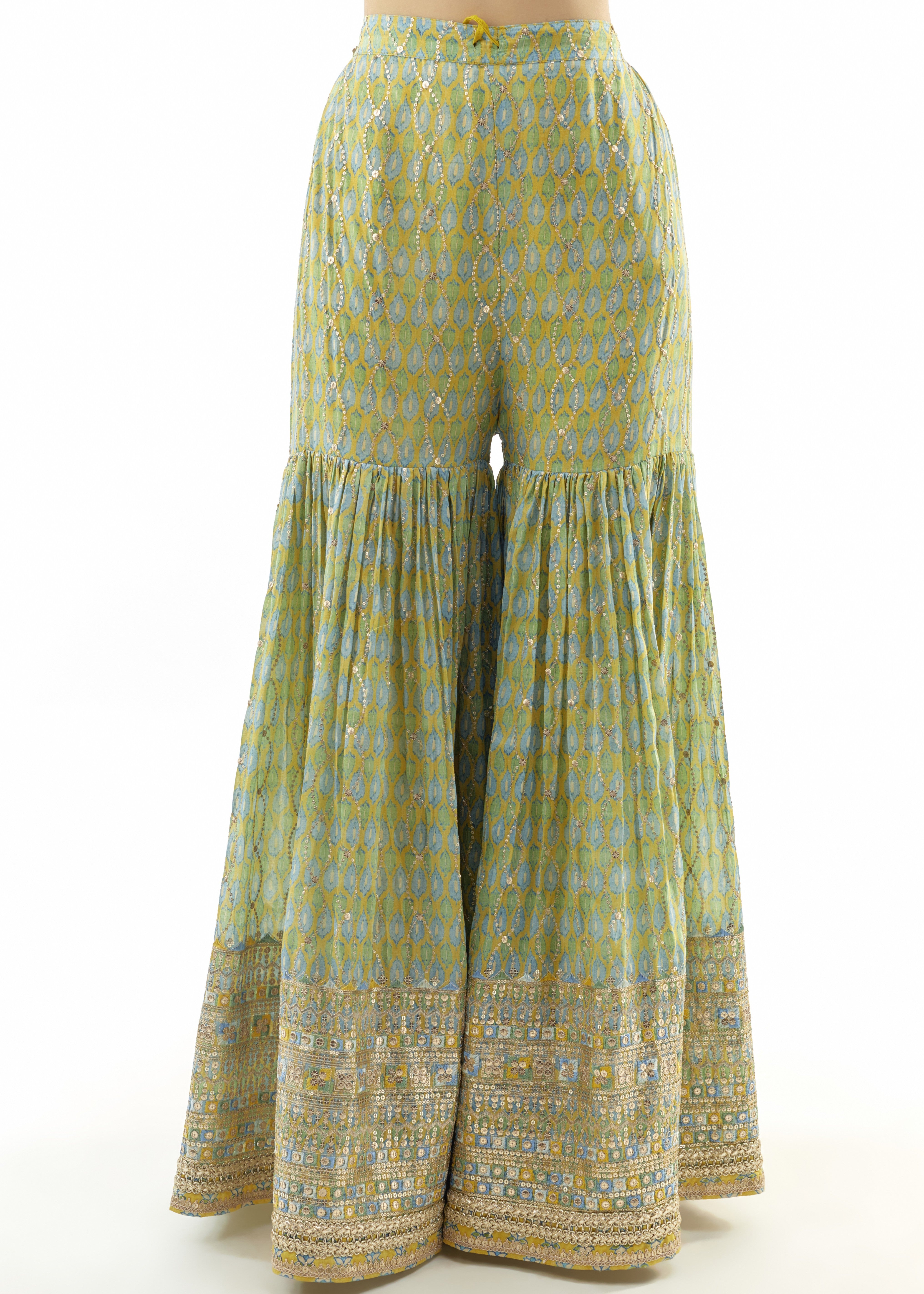 Yellow Janhavi Peplum Set