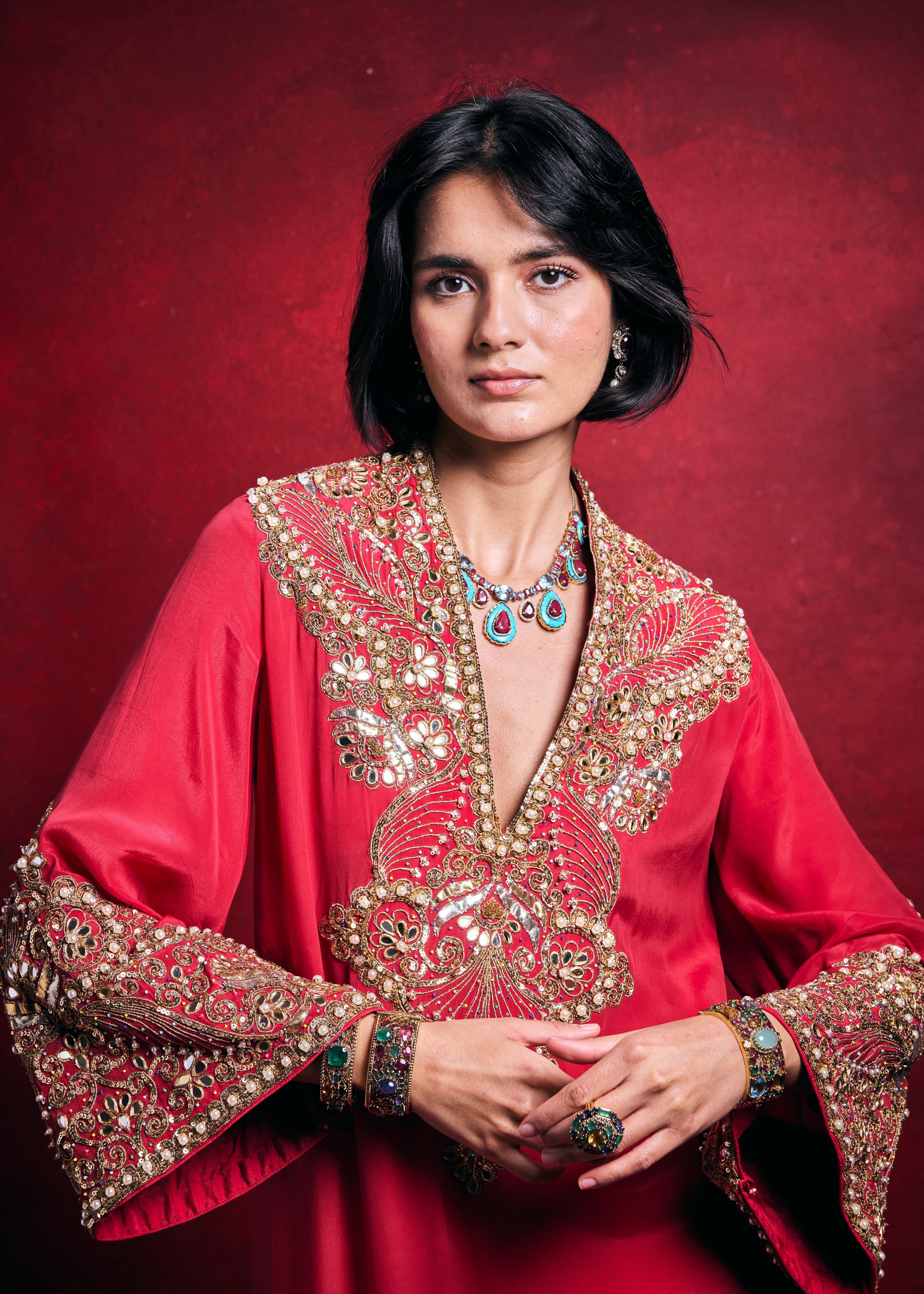 Fuscia Kaftan