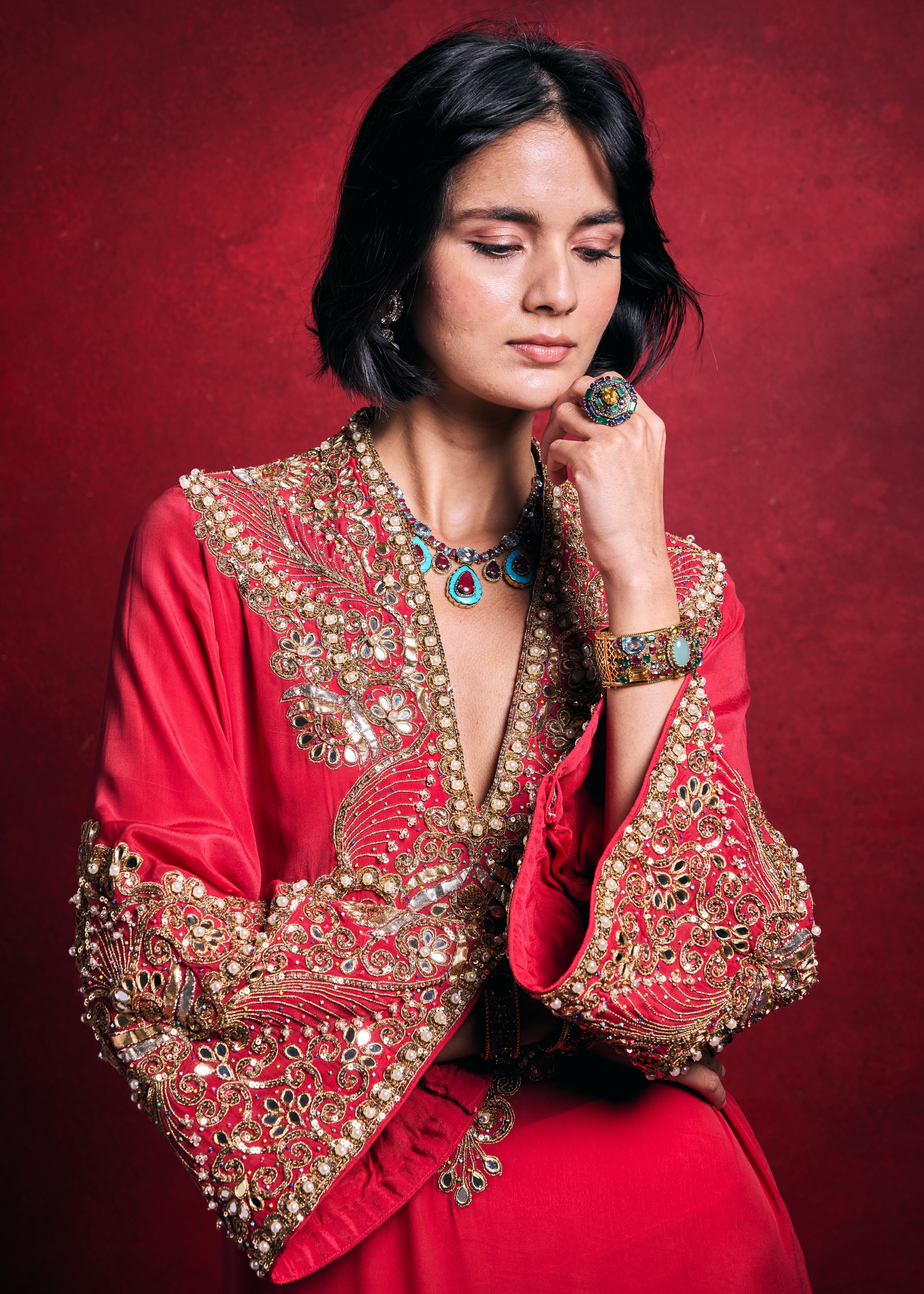 Fuscia Kaftan
