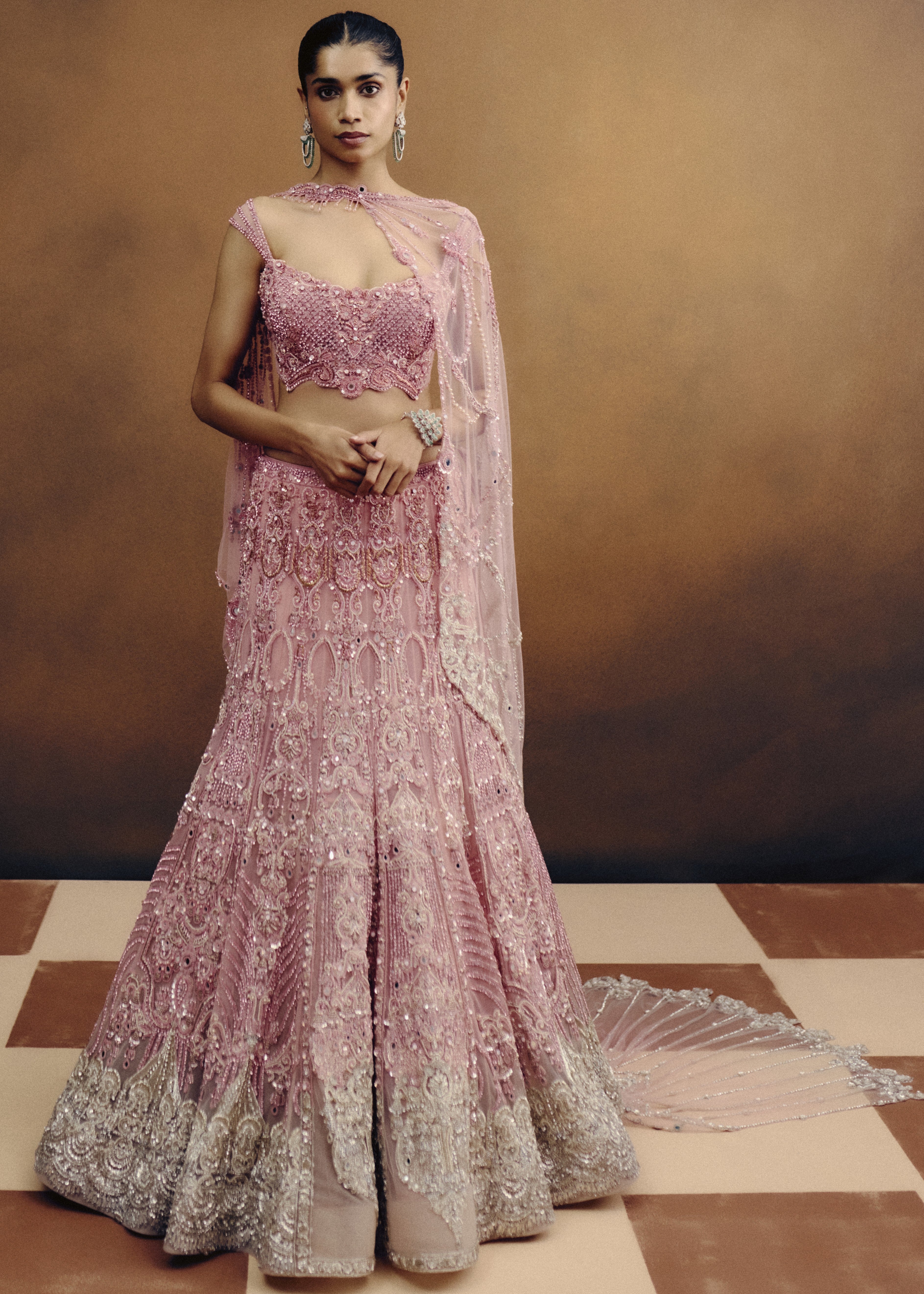 Blush Aurora Bridal Lehenga