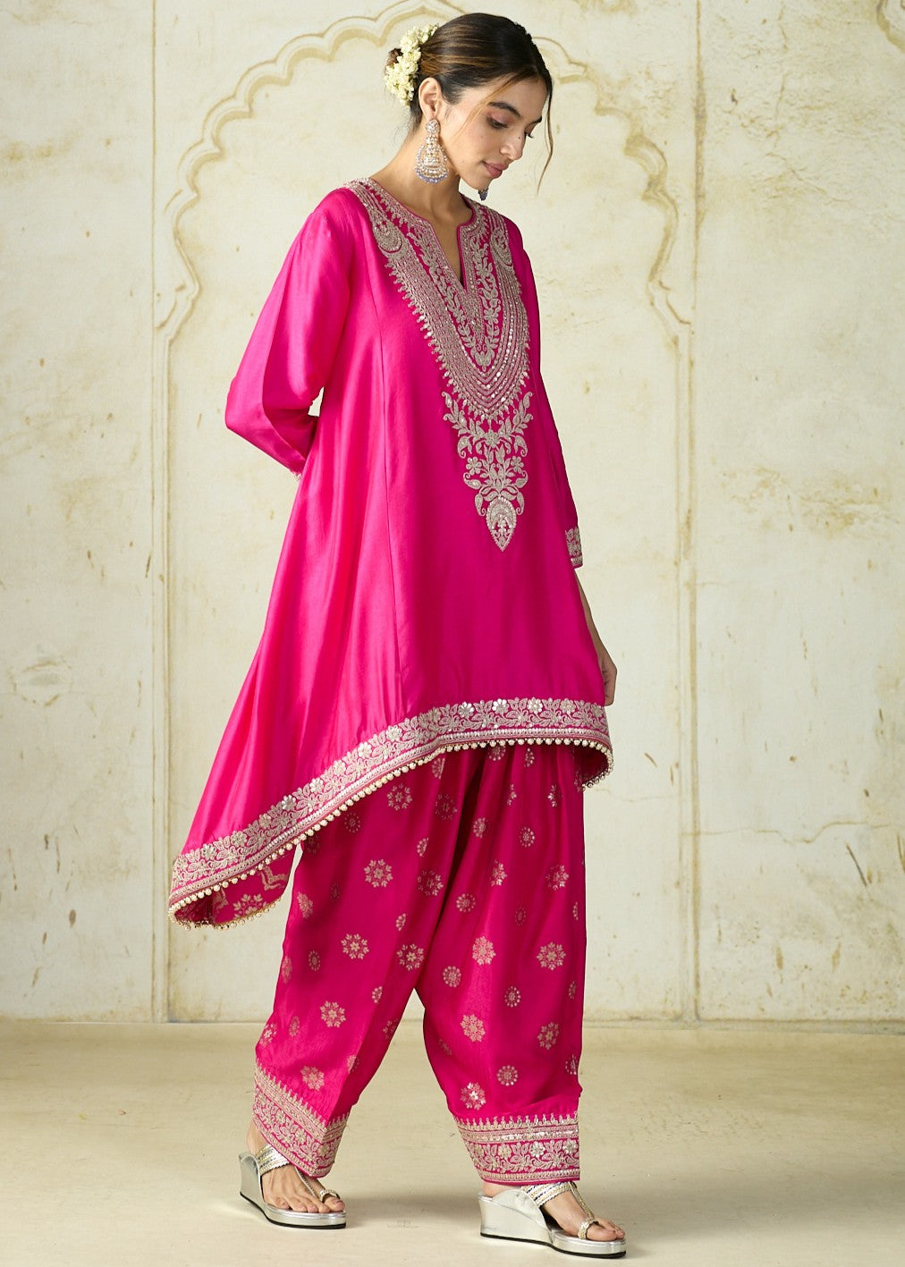 Rani Pink Nadia Farshi Set