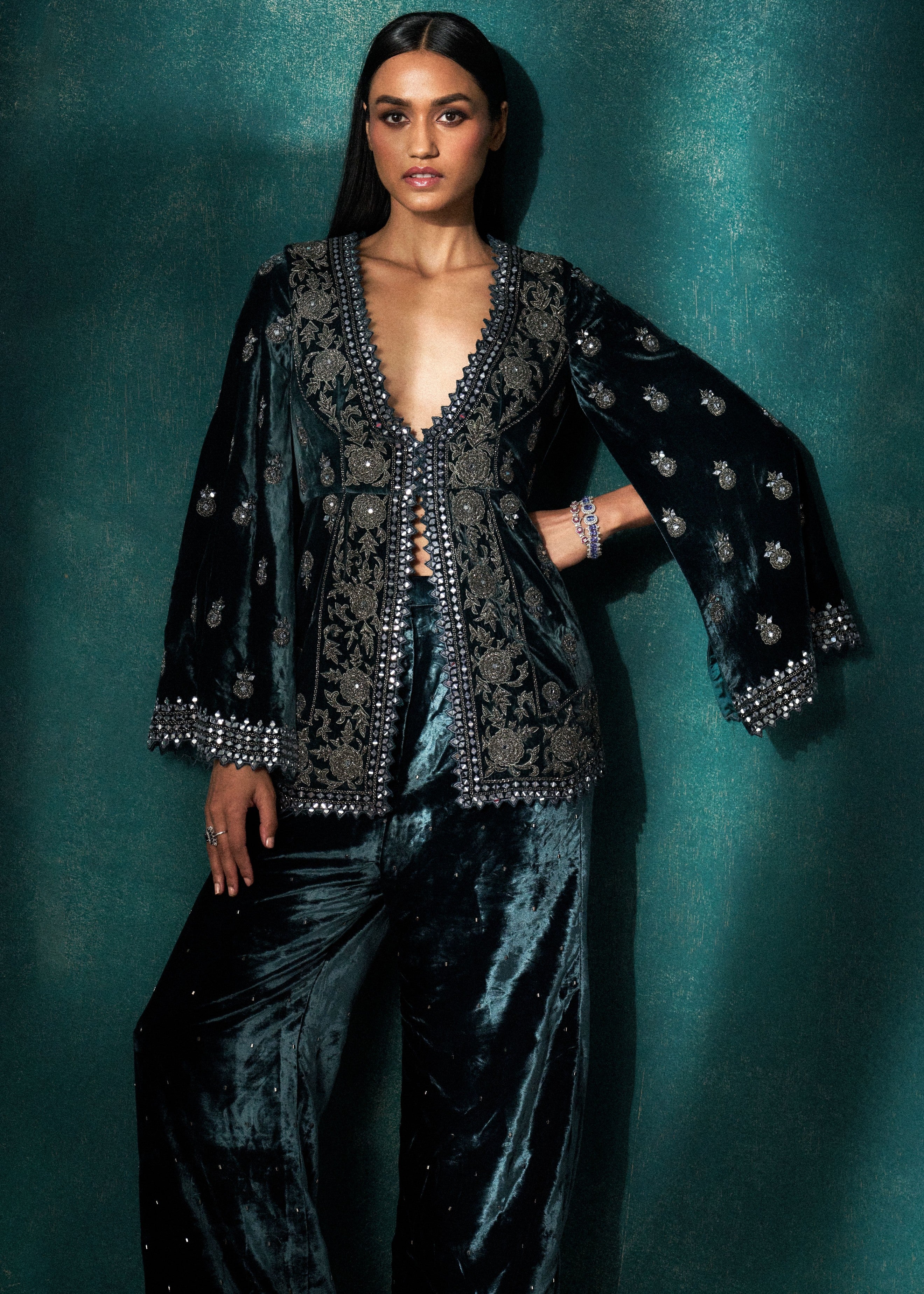 Teel Velvet Co-Ord Set