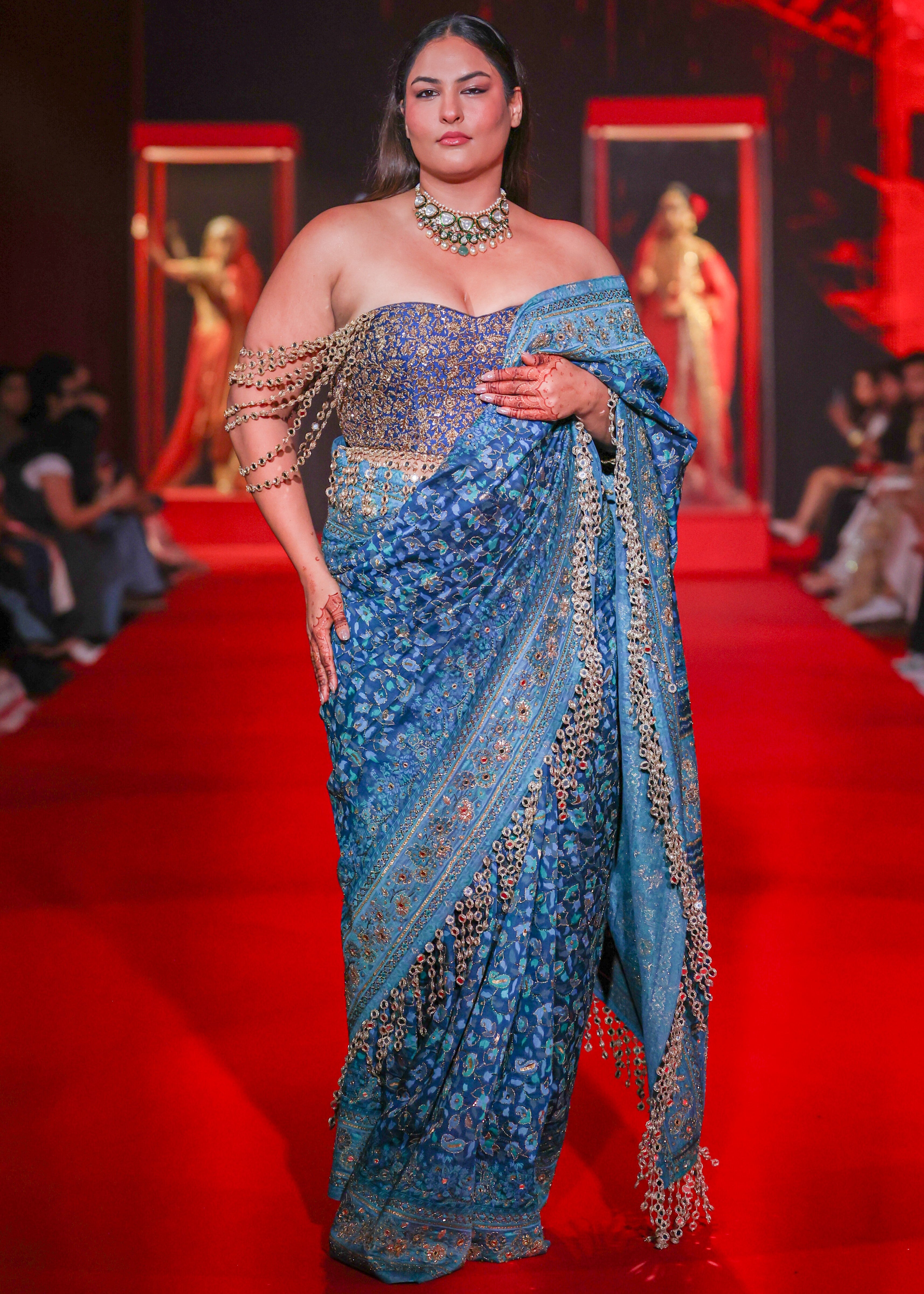 Neelambari Sari Set