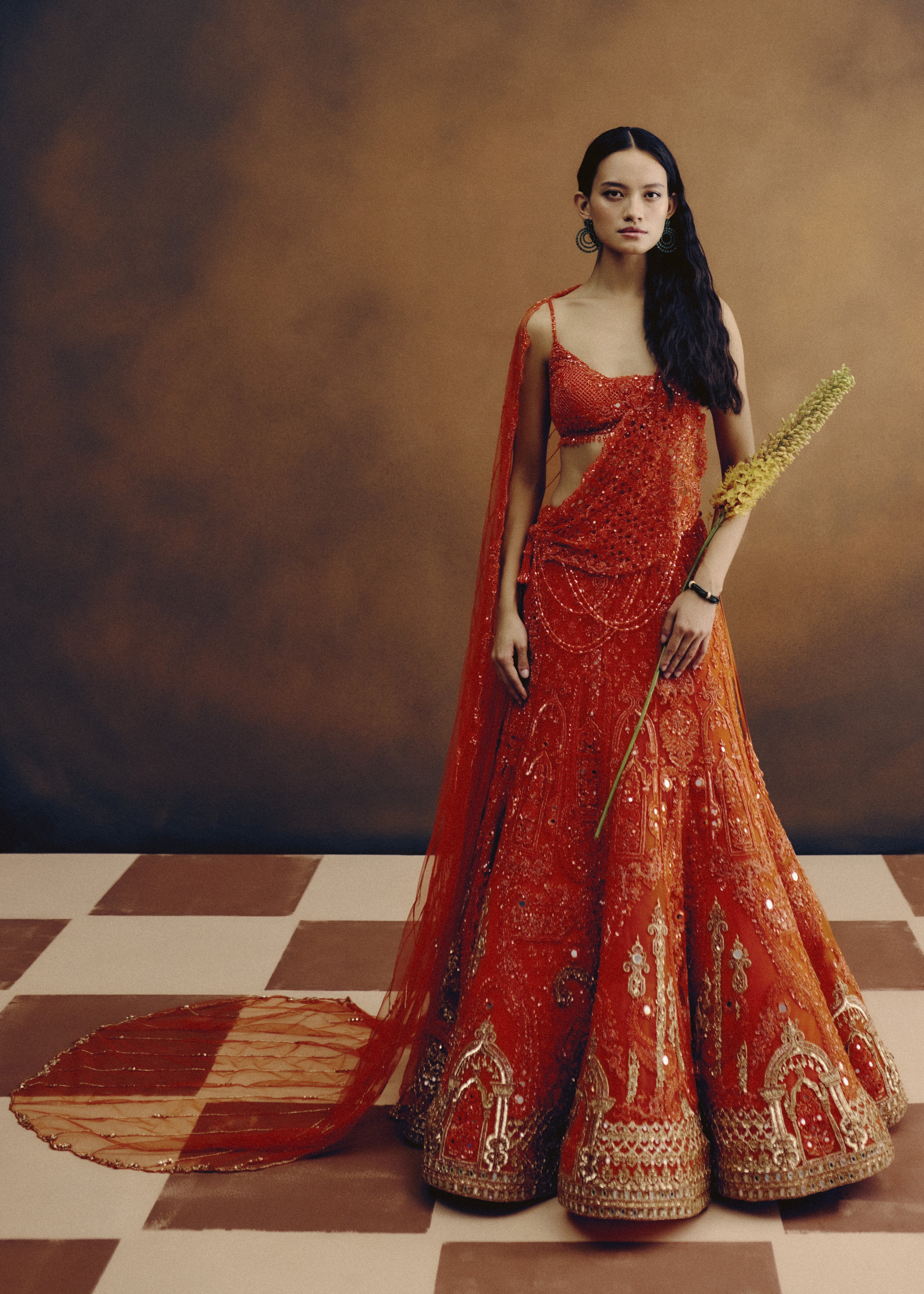 Citrine Dawn Bridal Lehenga