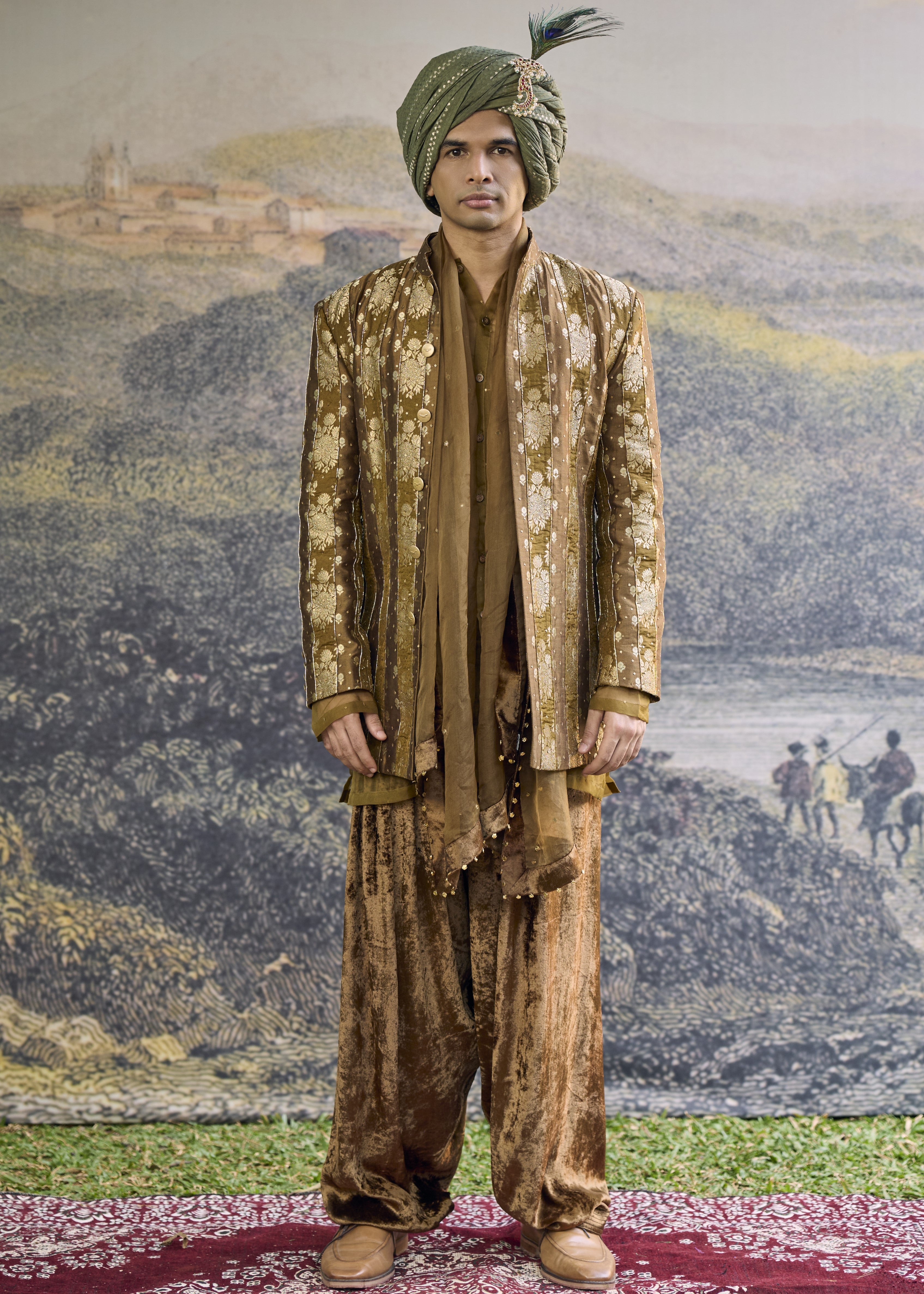 Zarvika Brocade Bundi Set