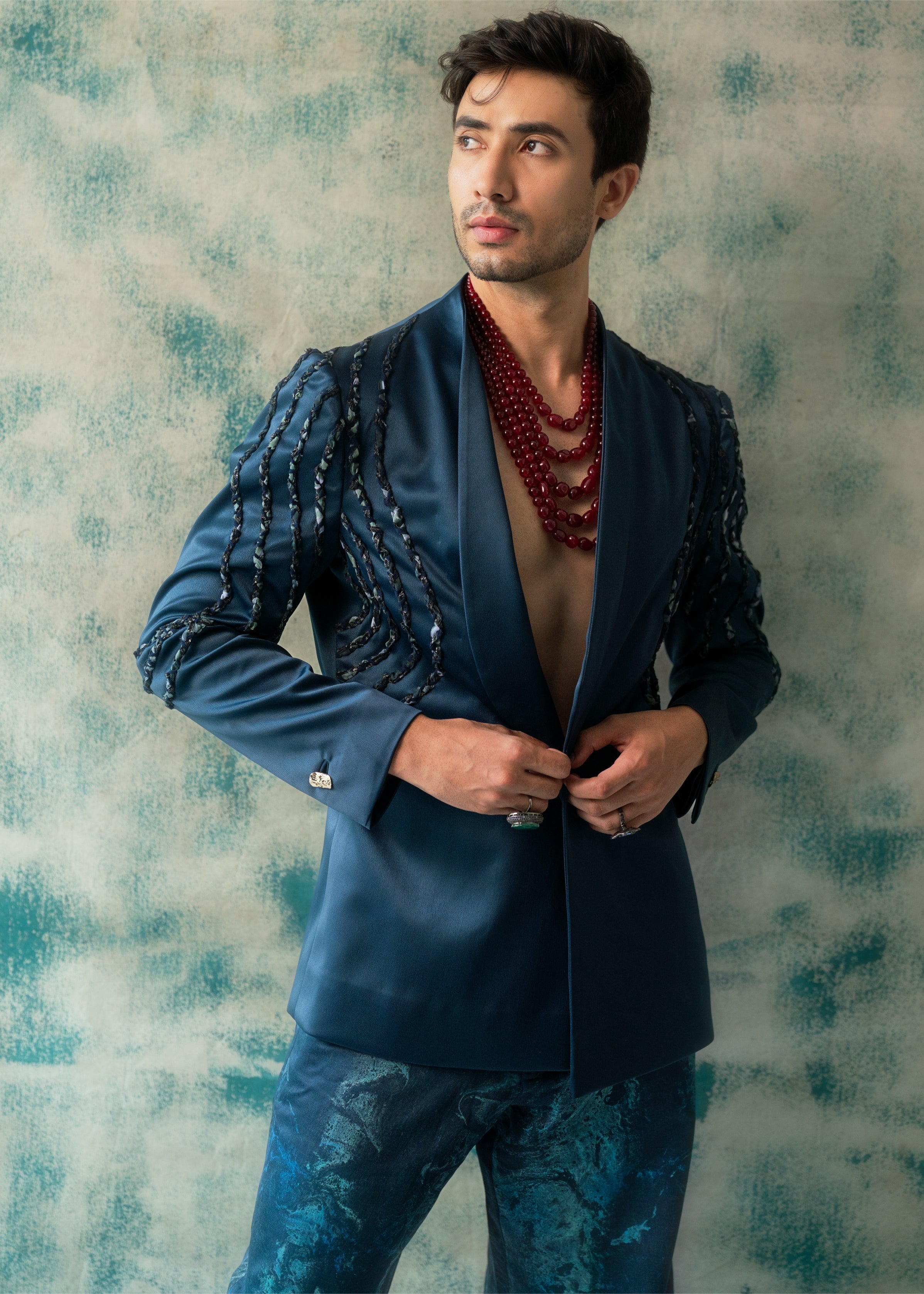 The Blue Sage Blazer Set