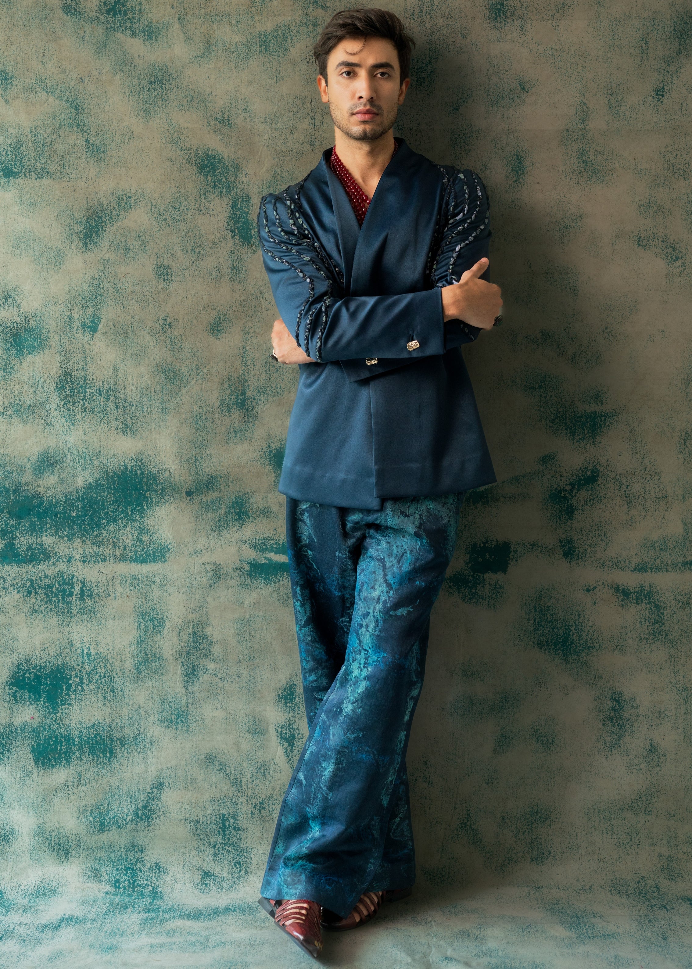 The Blue Sage Blazer Set