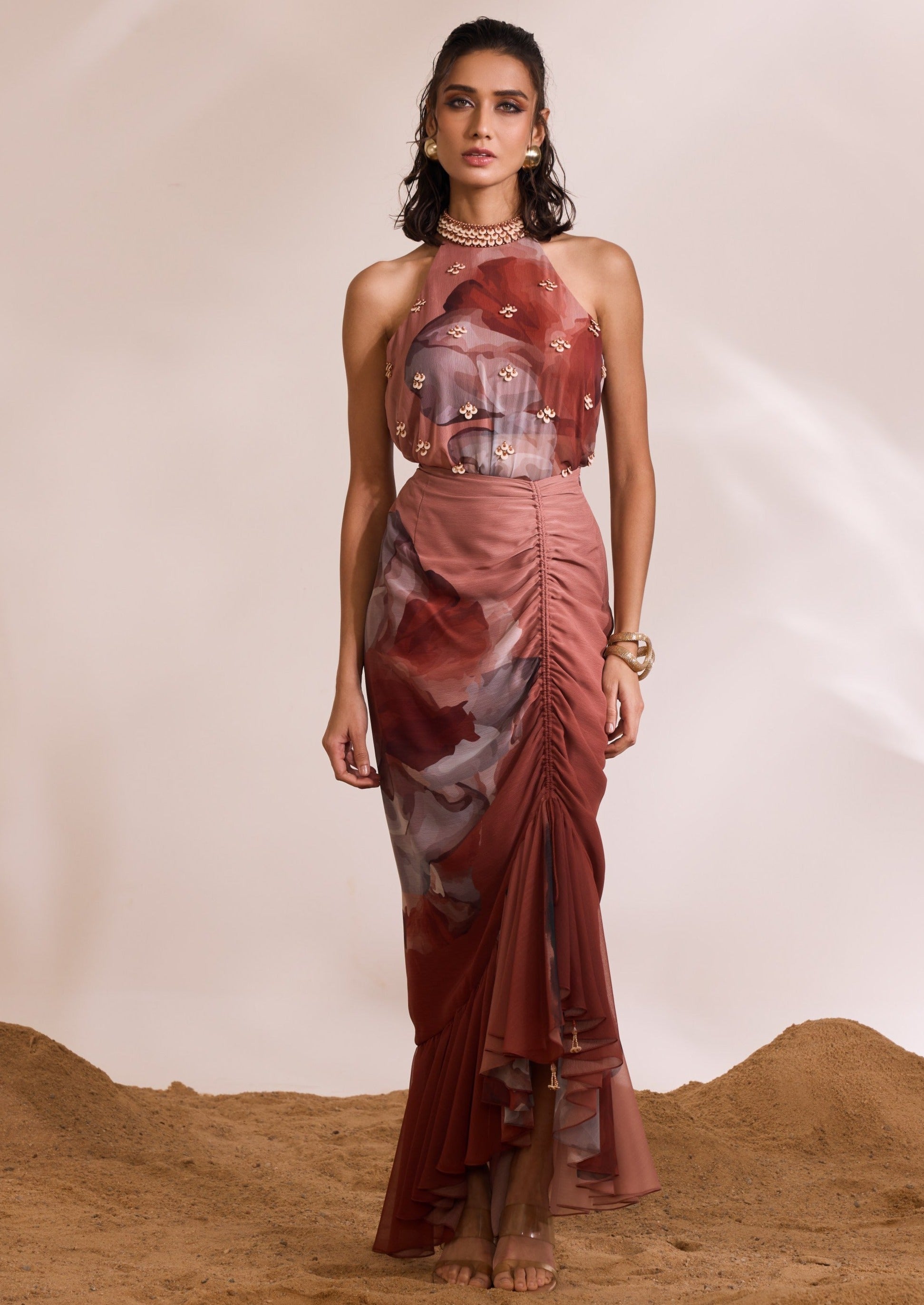 Rust Hazel Skirt Set