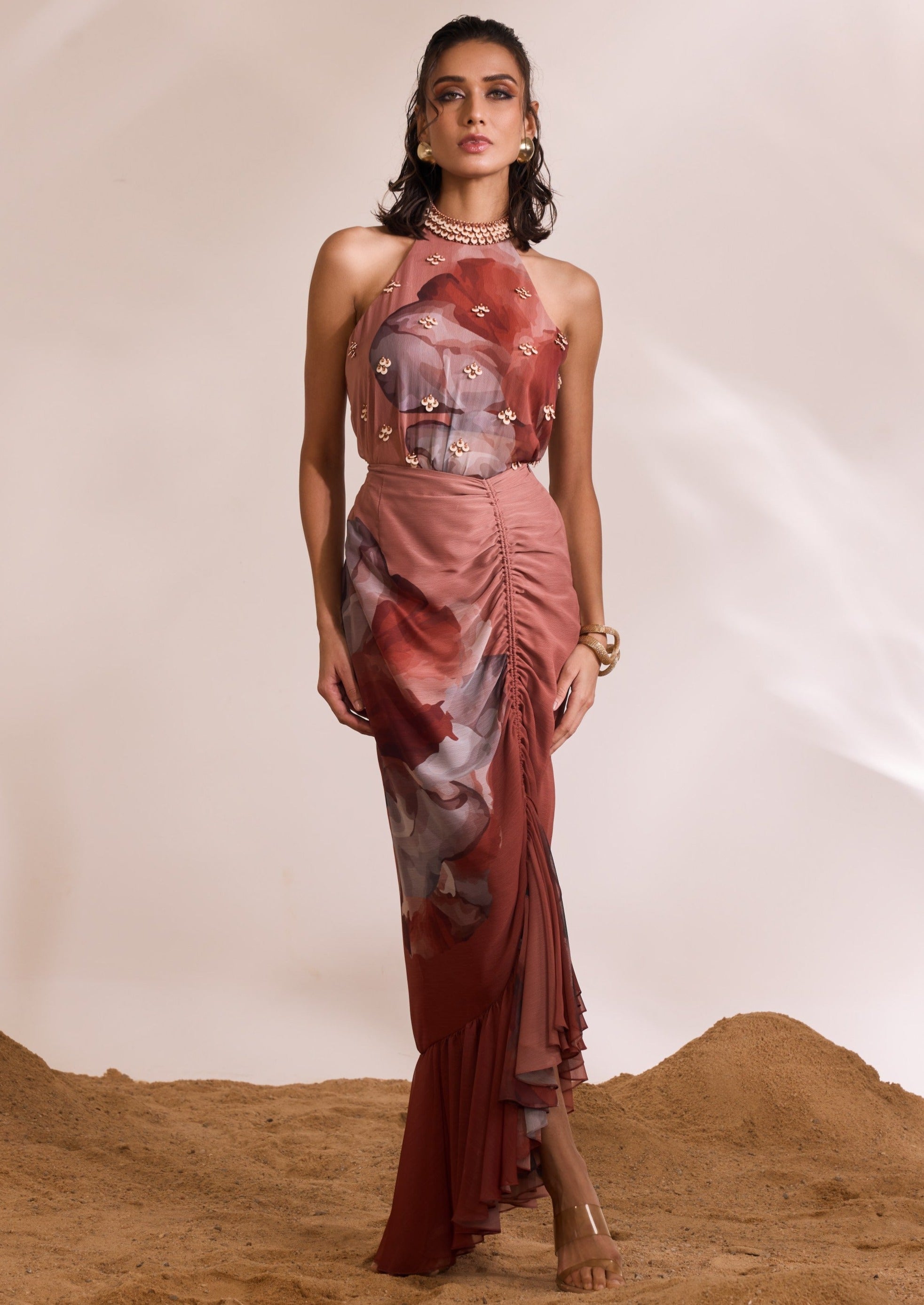 Rust Hazel Skirt Set
