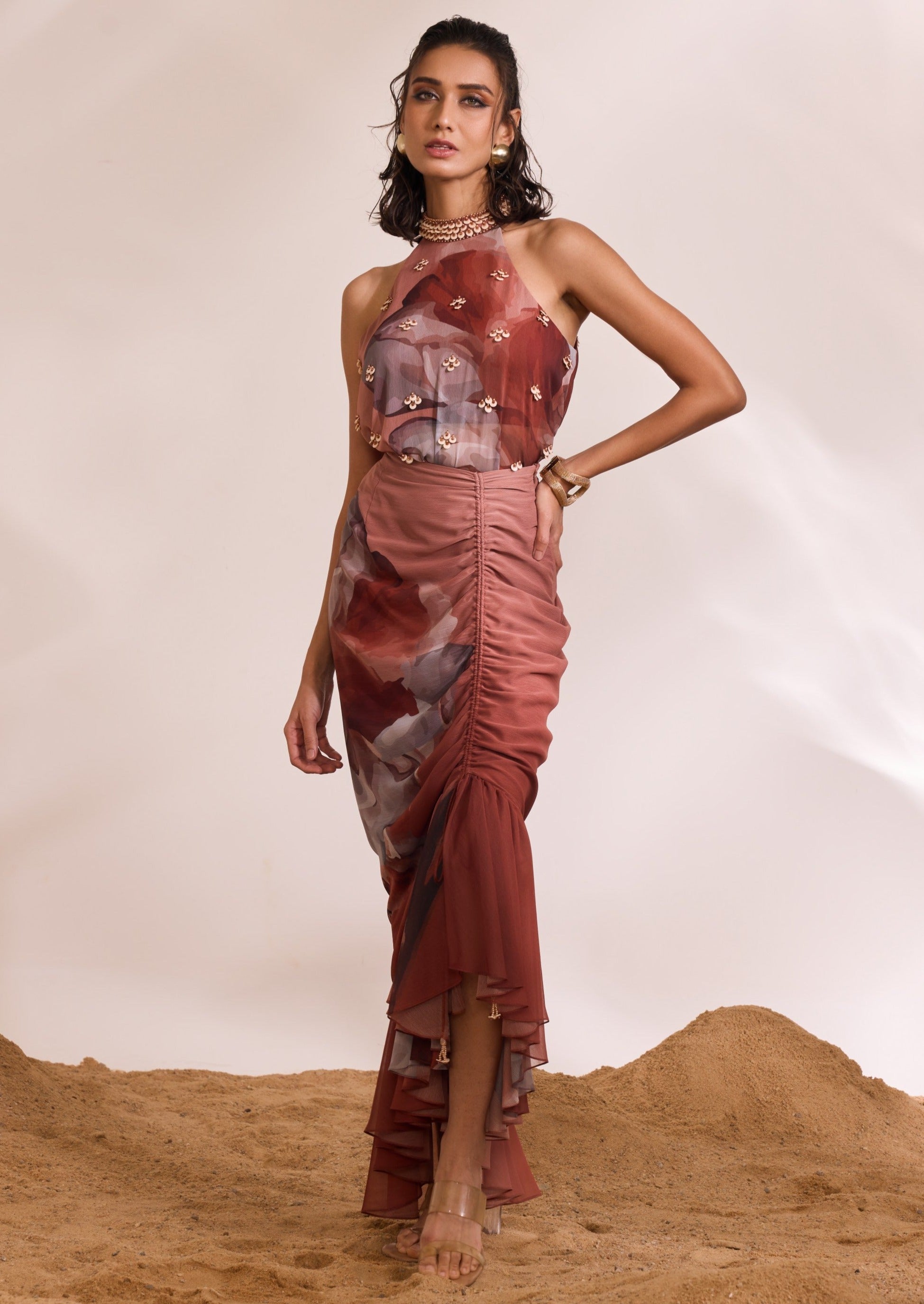 Rust Hazel Skirt Set